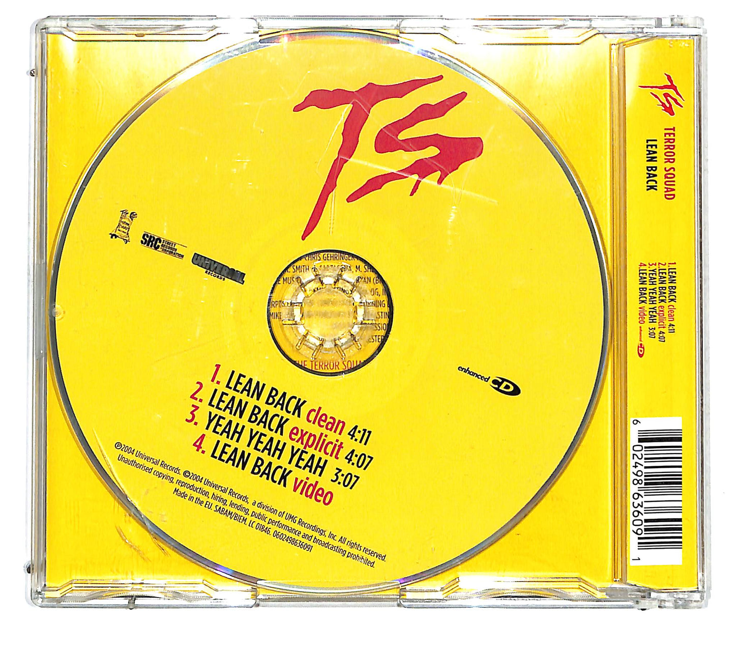 EBOND Terror Squad Feat. Fat Joe AKA Joey Crack & Remy - Lean Back CD CD125966