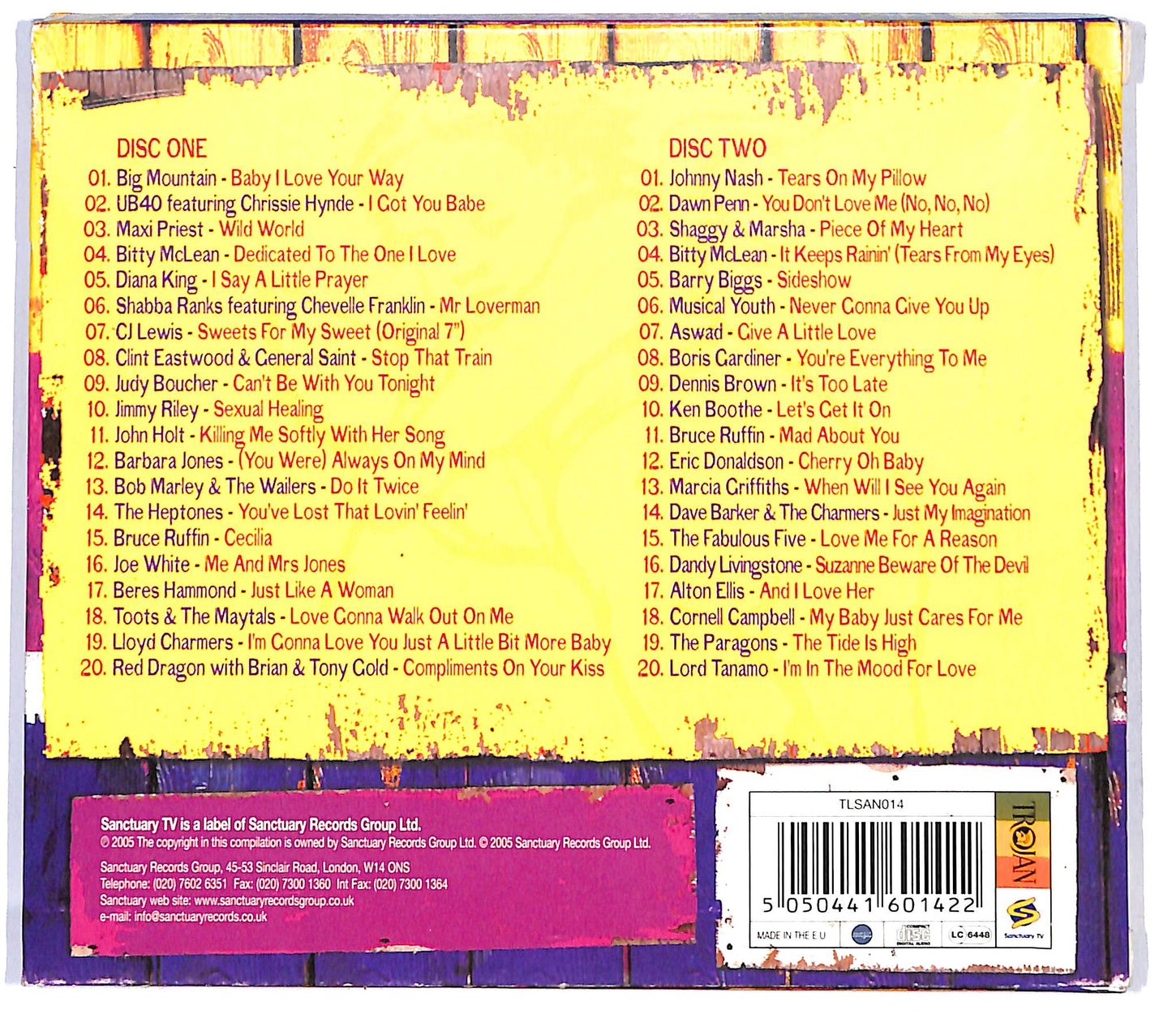 EBOND Various - Reggae Love Songs 2 - 40 Jamaican Lovers Classics CD CD126257