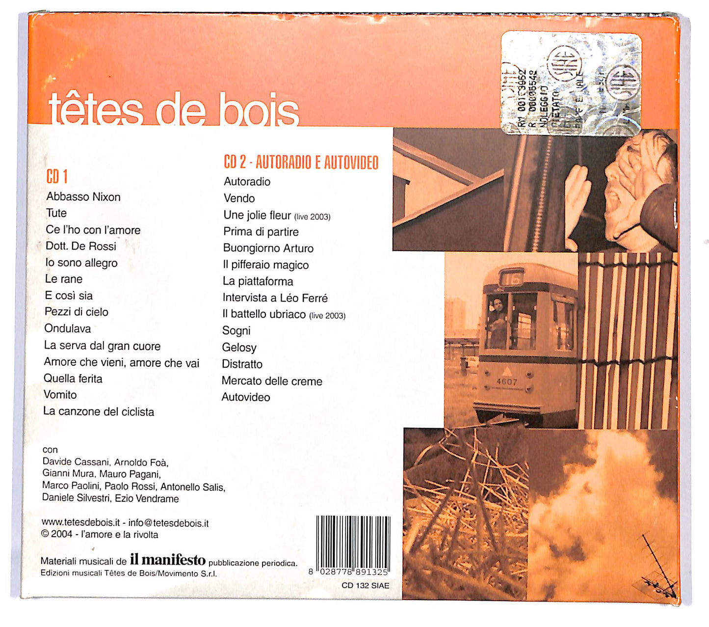 EBOND Tetes De Bois - Pace E Male CD CD126265