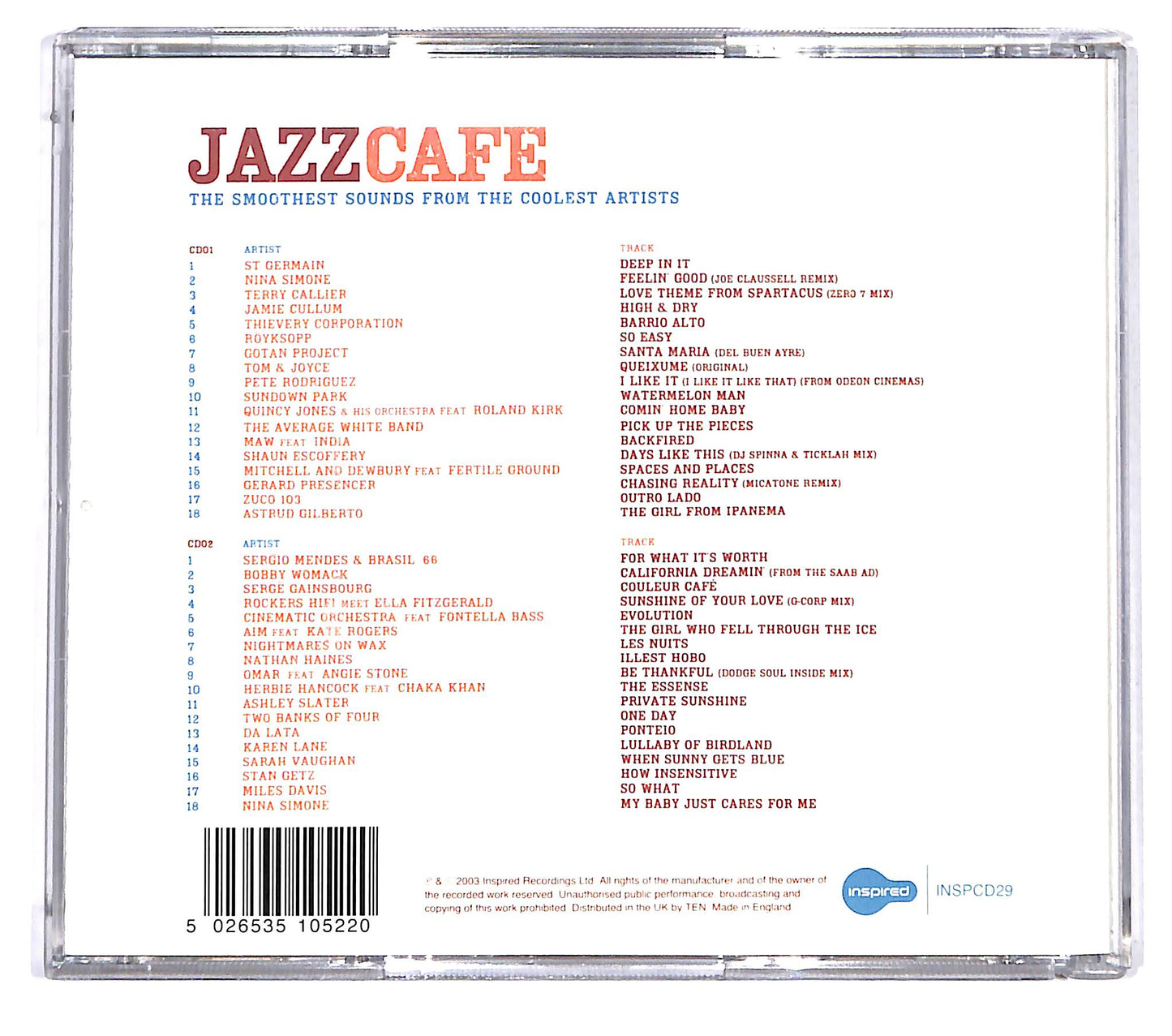 EBOND Jazz Cafe - The Smoothest Sounds From The Coolest Artists CD CD126315