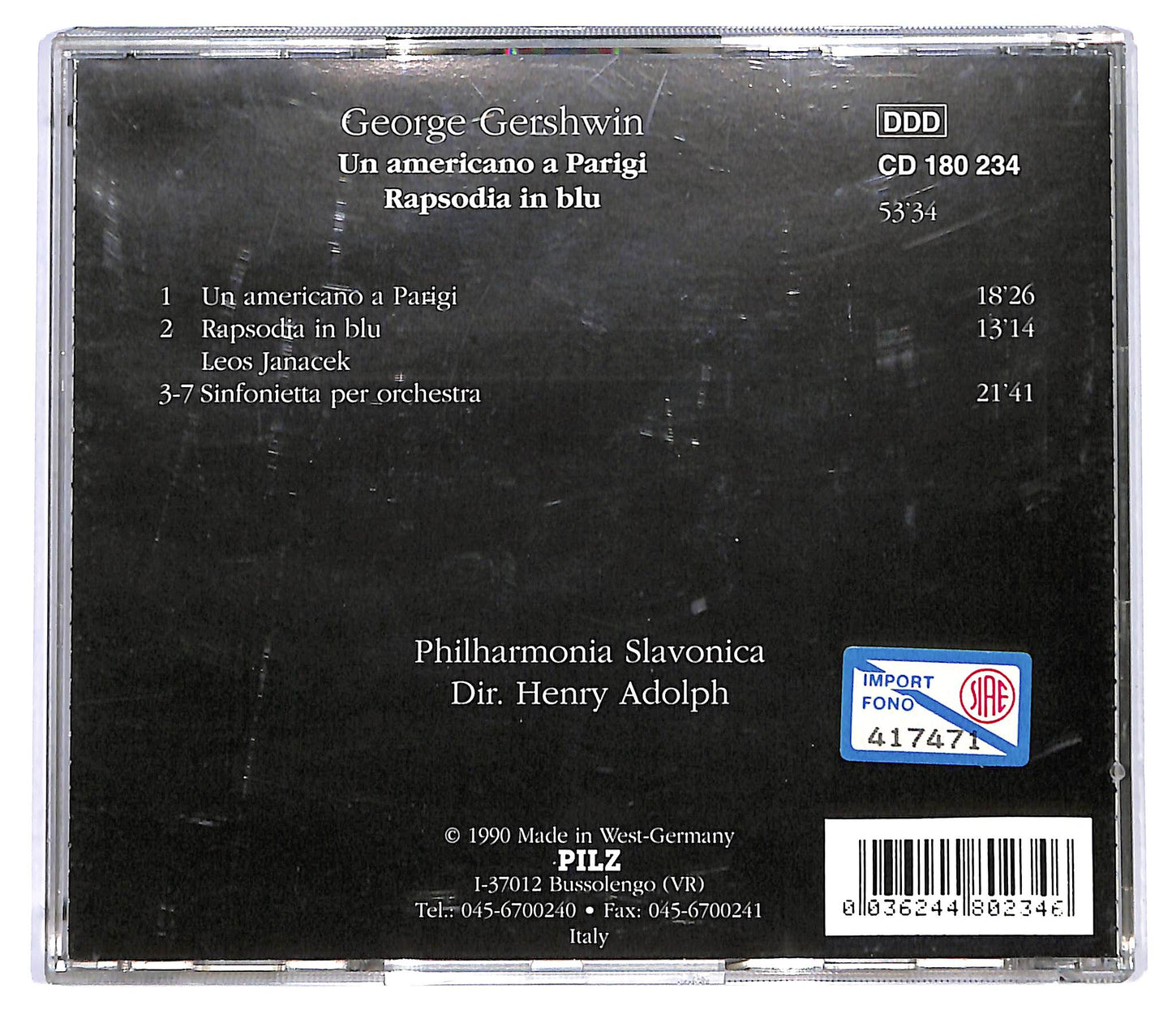 EBOND George Gershwin - Un Americano A Parigi / Rapsodia Un Blu CD CD126420