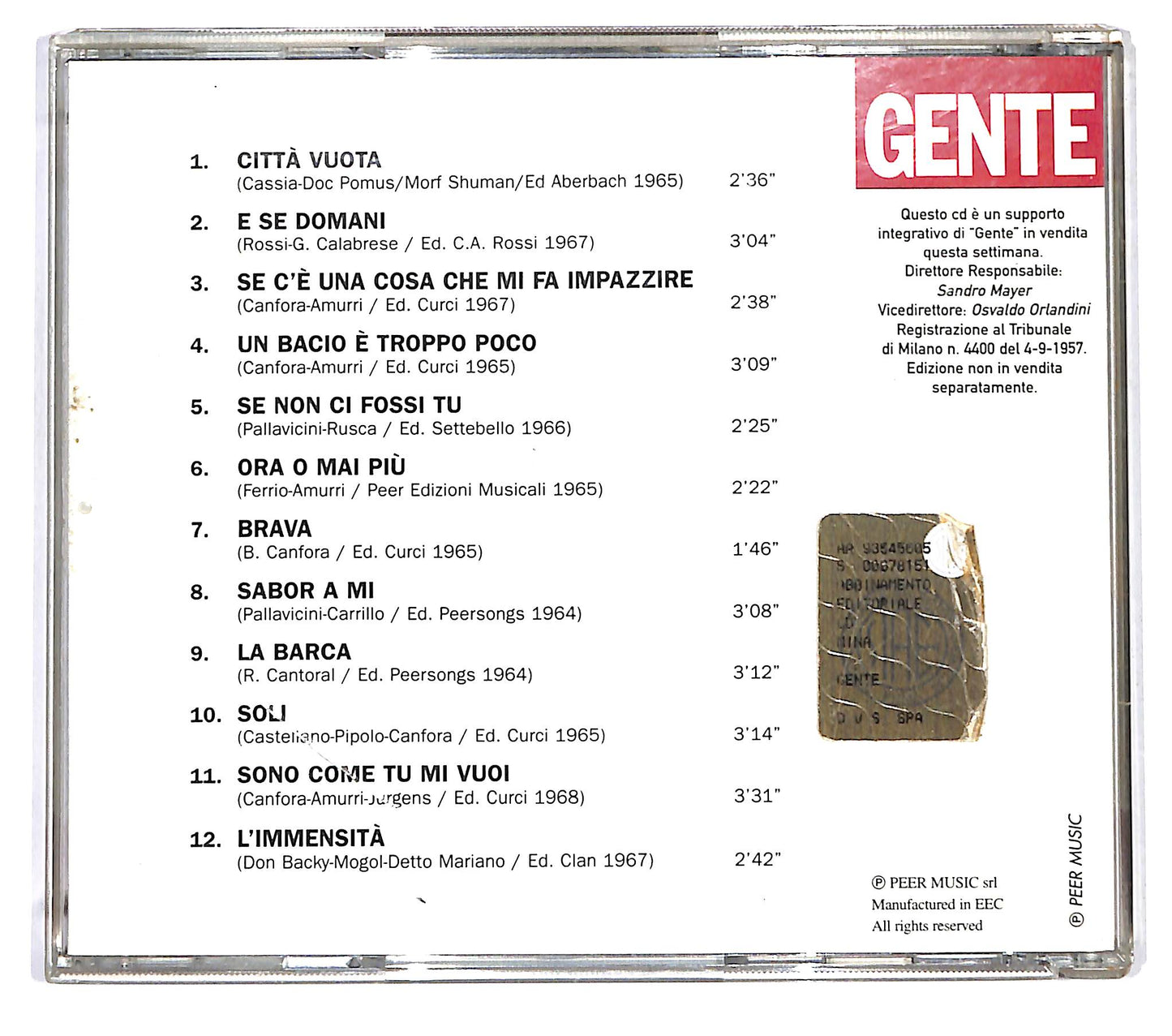 EBOND Mina - I Successi Di Mina EDITORIALE CD CD126602