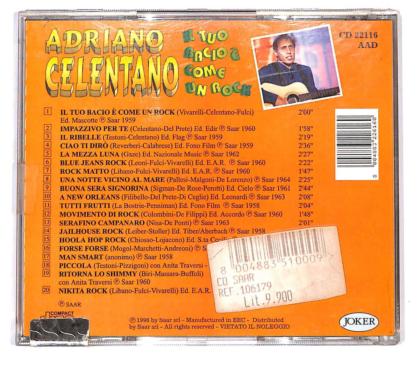 EBOND Adriano Celentano - Il Tuo Bacio E Come Un Rock CD CD126658