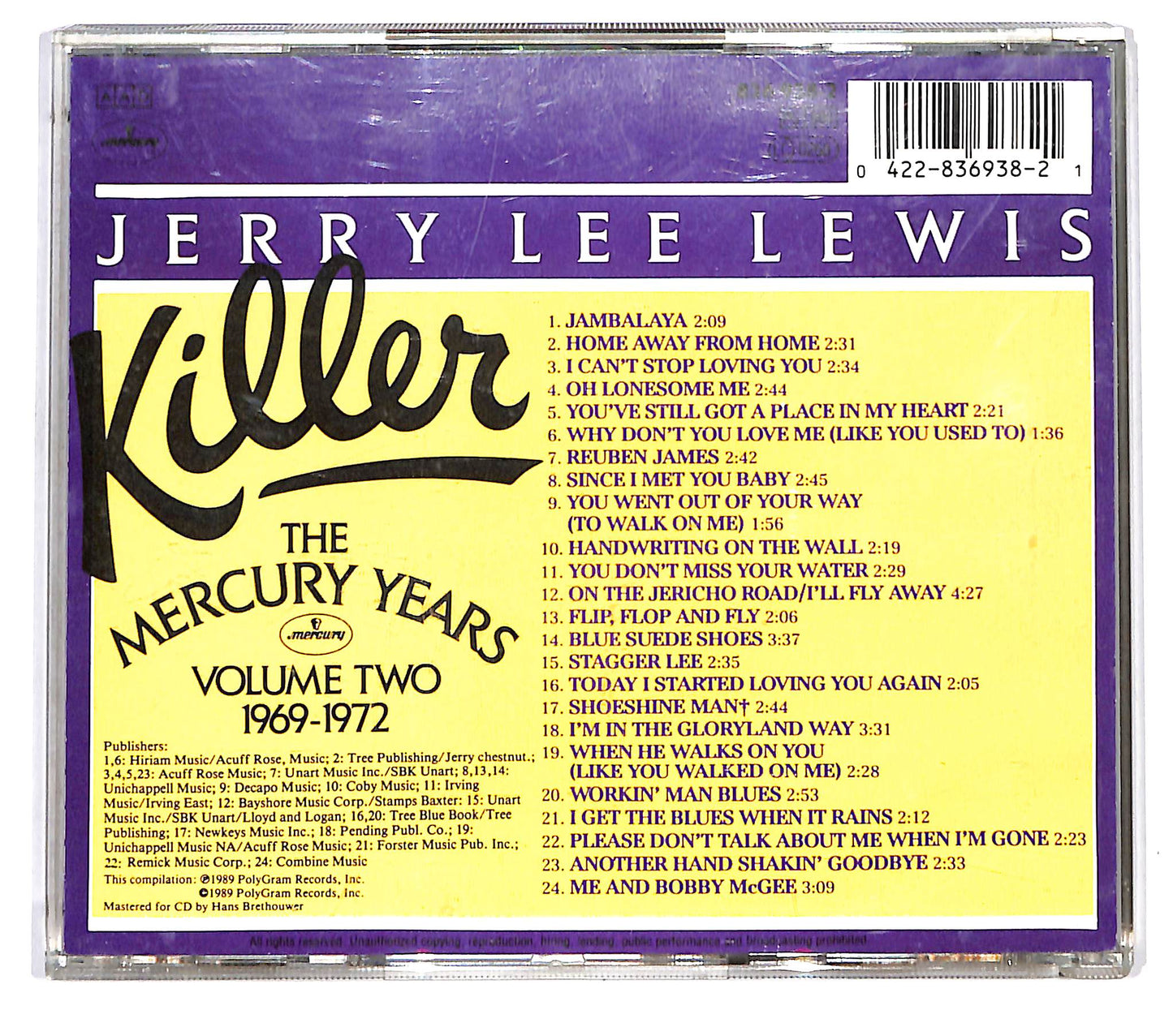 EBOND Jerry Lee Lewis - Killer: The Mercury Years (Volume Two) CD CD126705