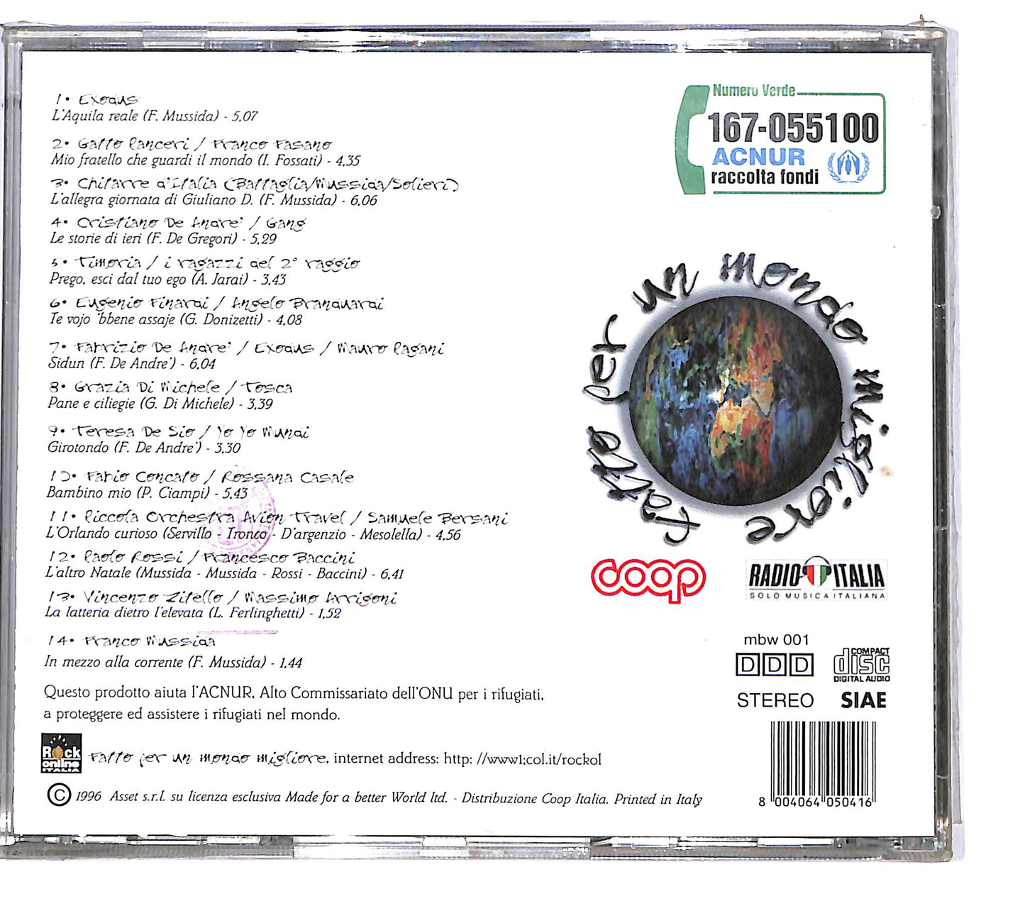 EBOND Various - Fatto Per Un Mondo Migliore CD CD126729