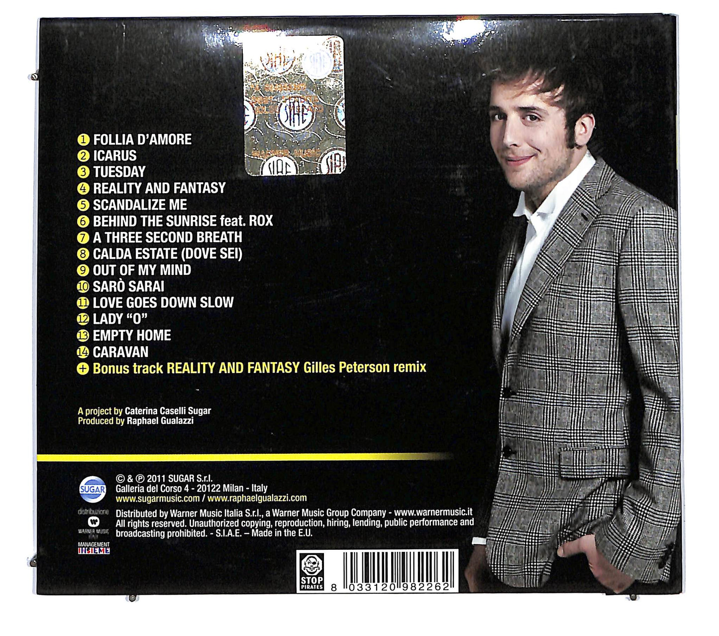 EBOND Raphael Gualazzi - Reality And Fantasy DIGIPACK CD CD126756