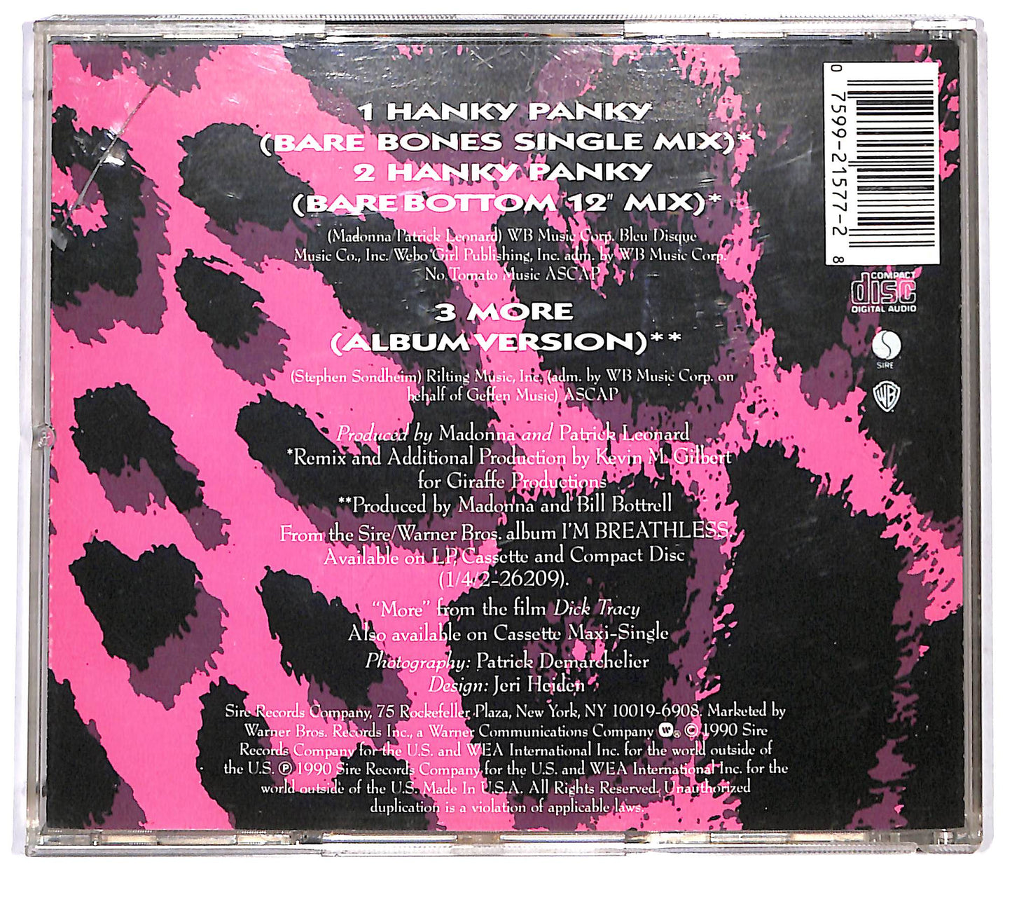 EBOND Madonna - Hanky Panky / More CD CD126927