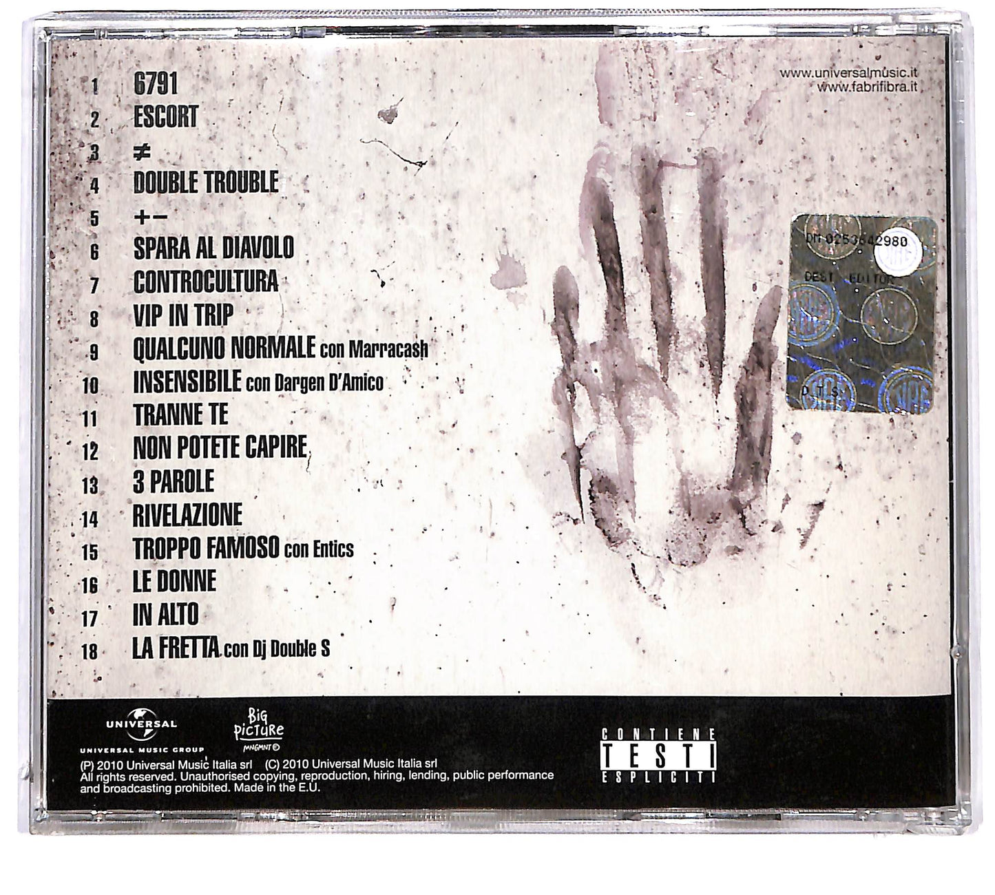 EBOND Fabri Fibra - Controcultura CD CD126946