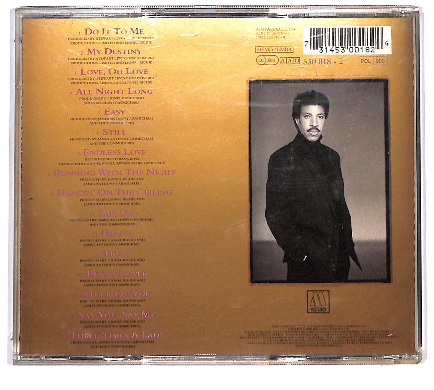 EBOND Lionel Richie - Back To Front CD CD126961