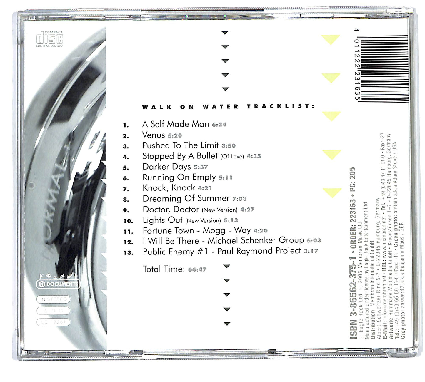 EBOND UFO - Walk On Water CD CD127130