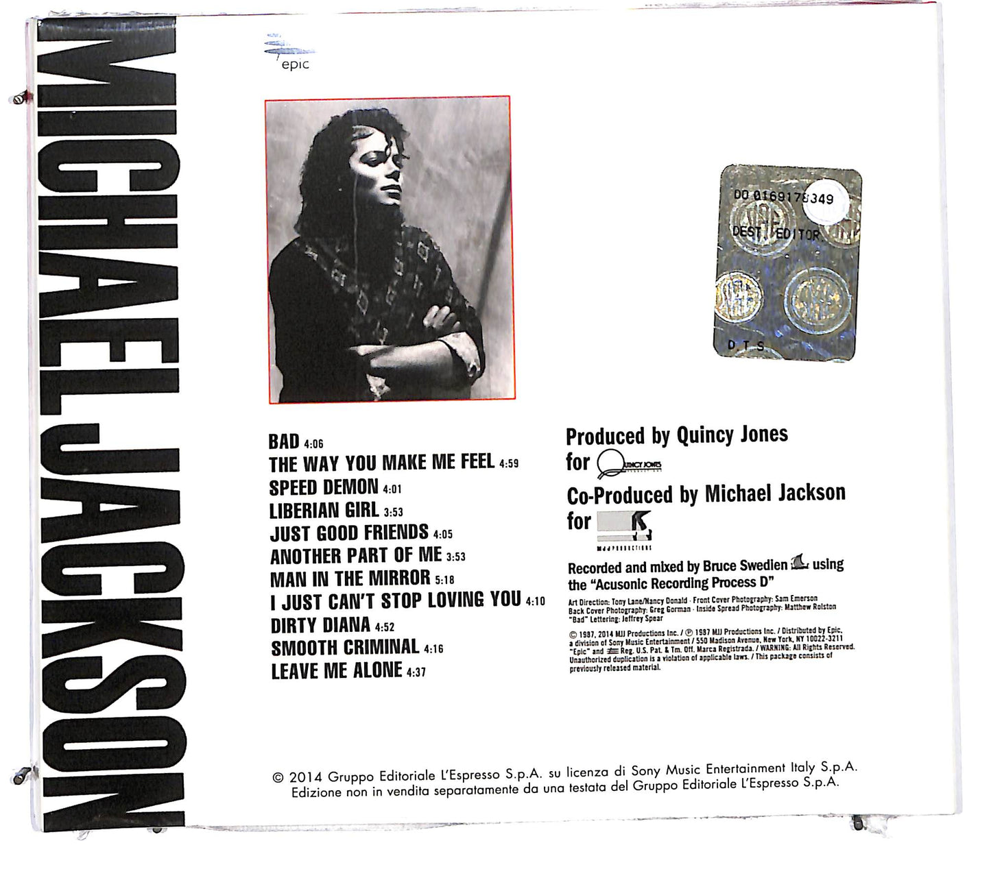 EBOND Michael Jackson - Bad EDITORIALE CD CD127140