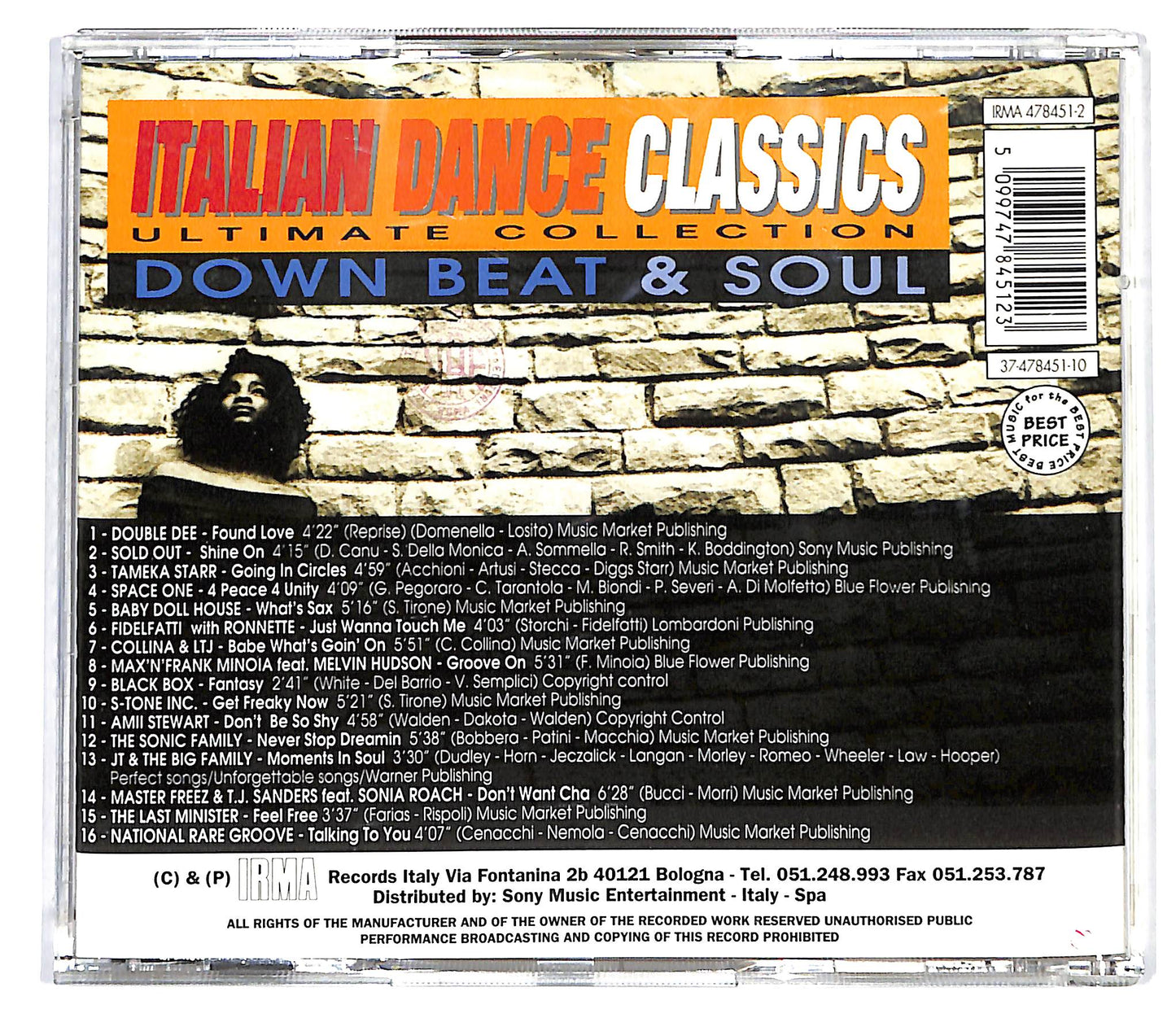 EBOND Various - Italian Dance Classics - Down Beat & Soul CD CD127228