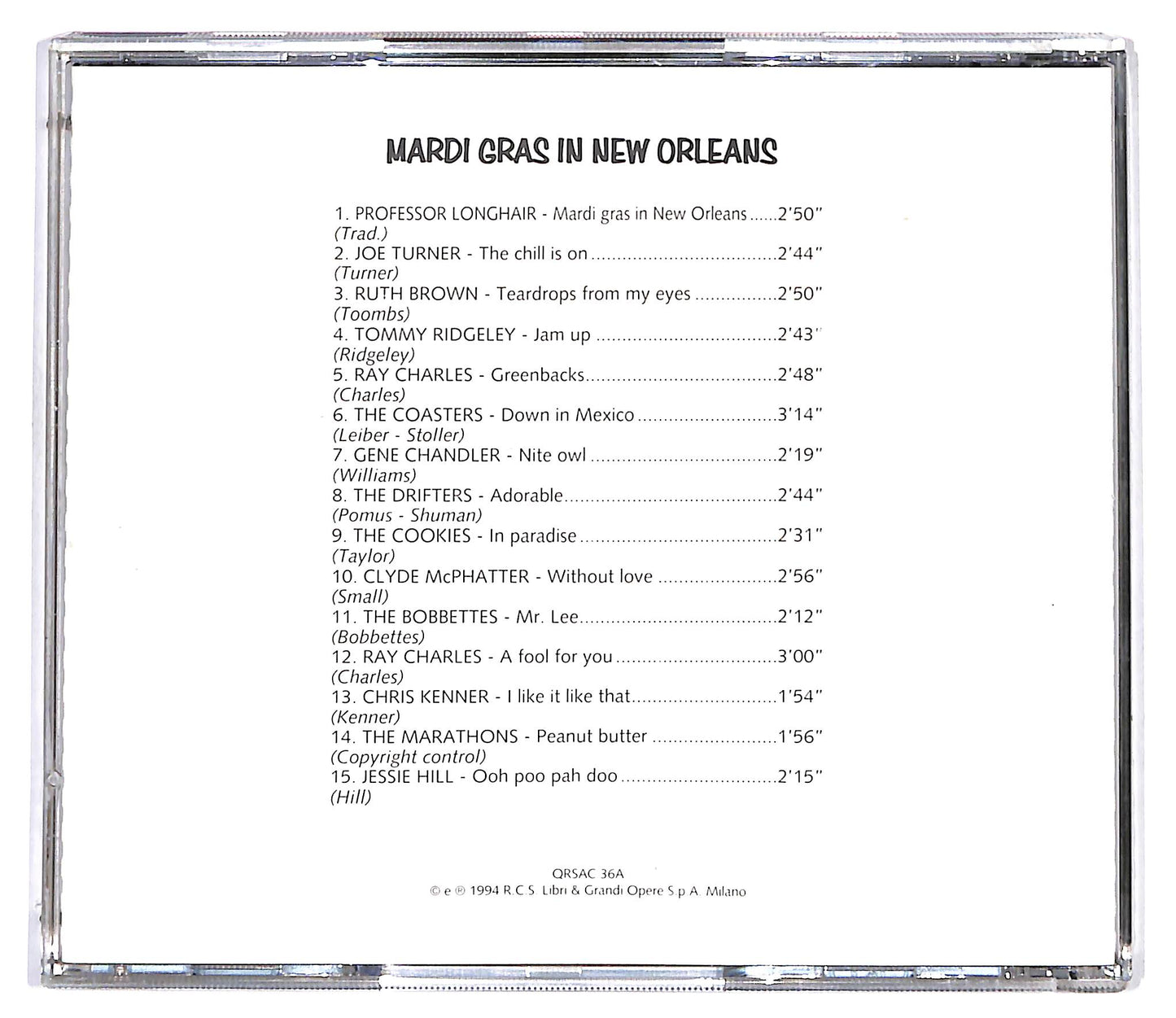 EBOND Various - Mardi Gras In New Orleans CD CD127251