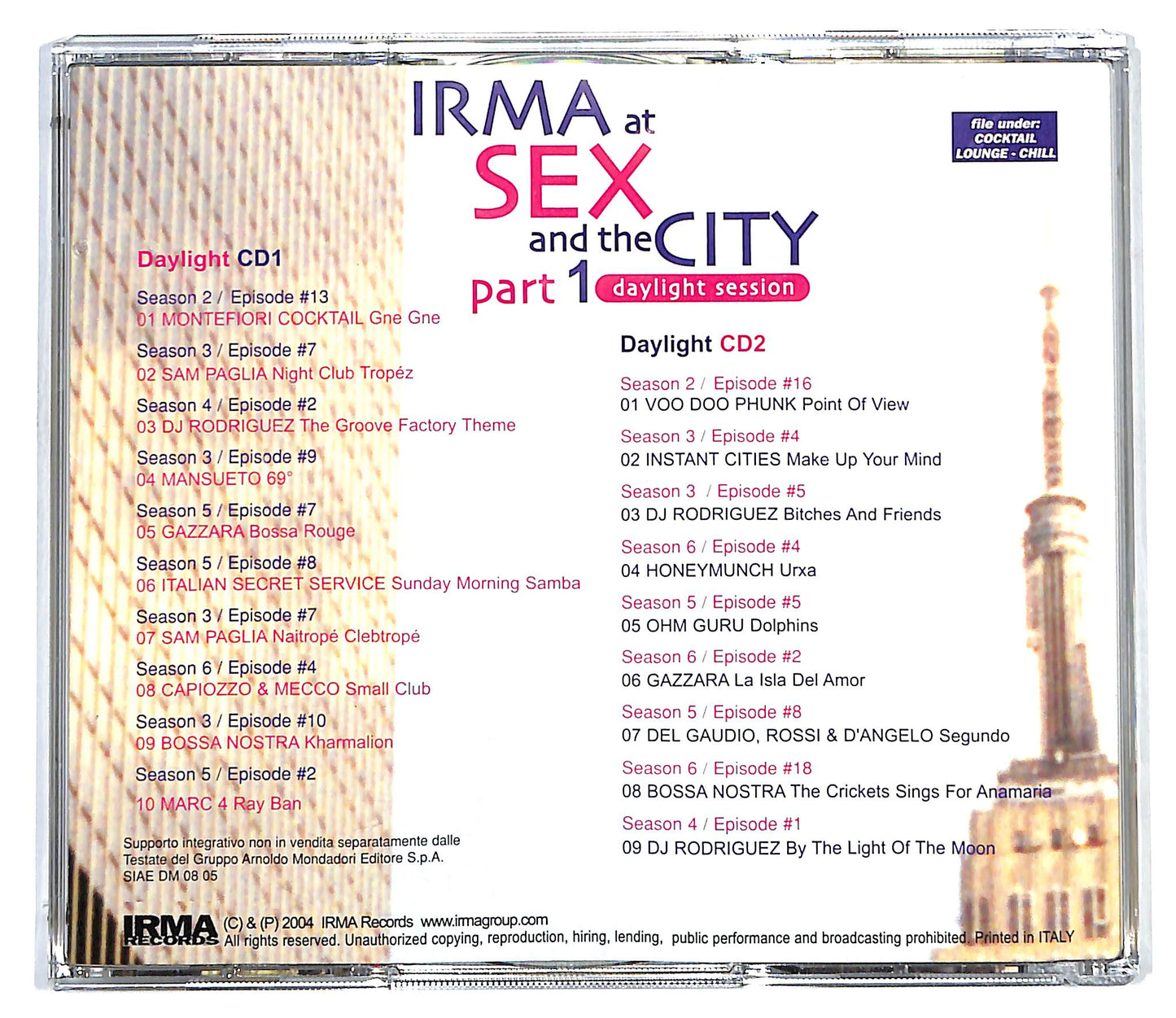 EBOND Various - Irma At Sex And The City Part 1: Daylight Session CD CD127351