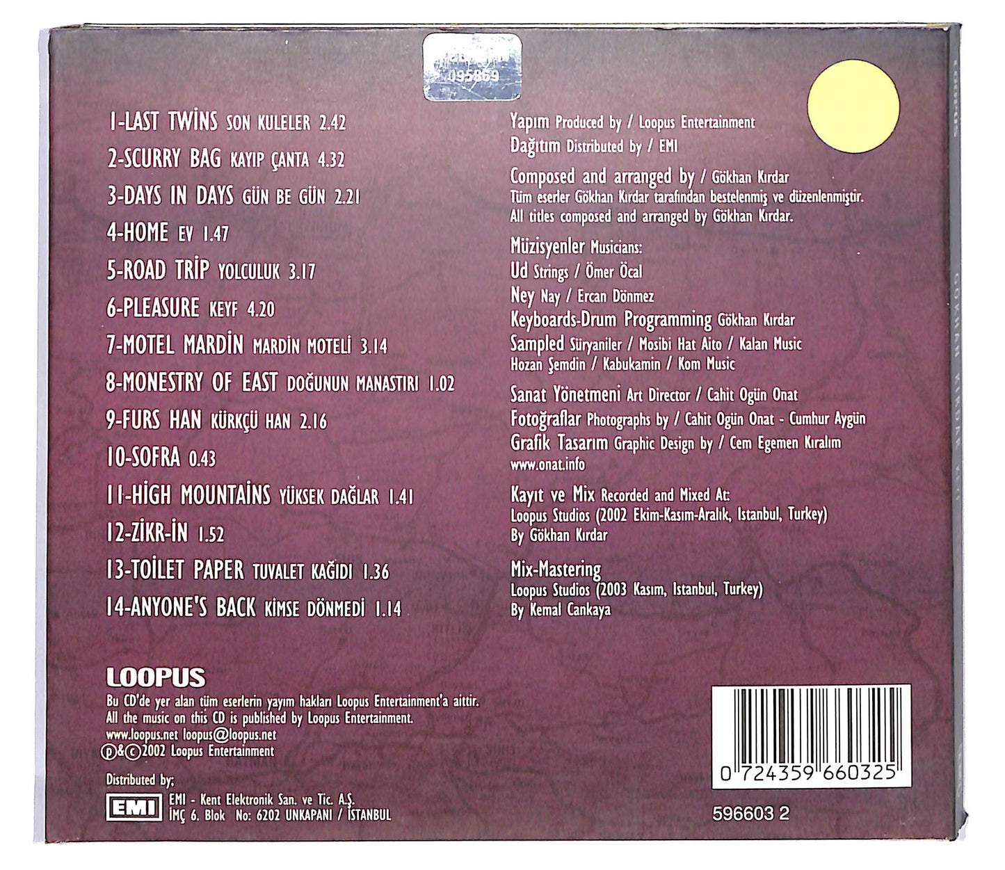 EBOND Gokhan Kırdar - Keyf / Pleasure CD CD127426