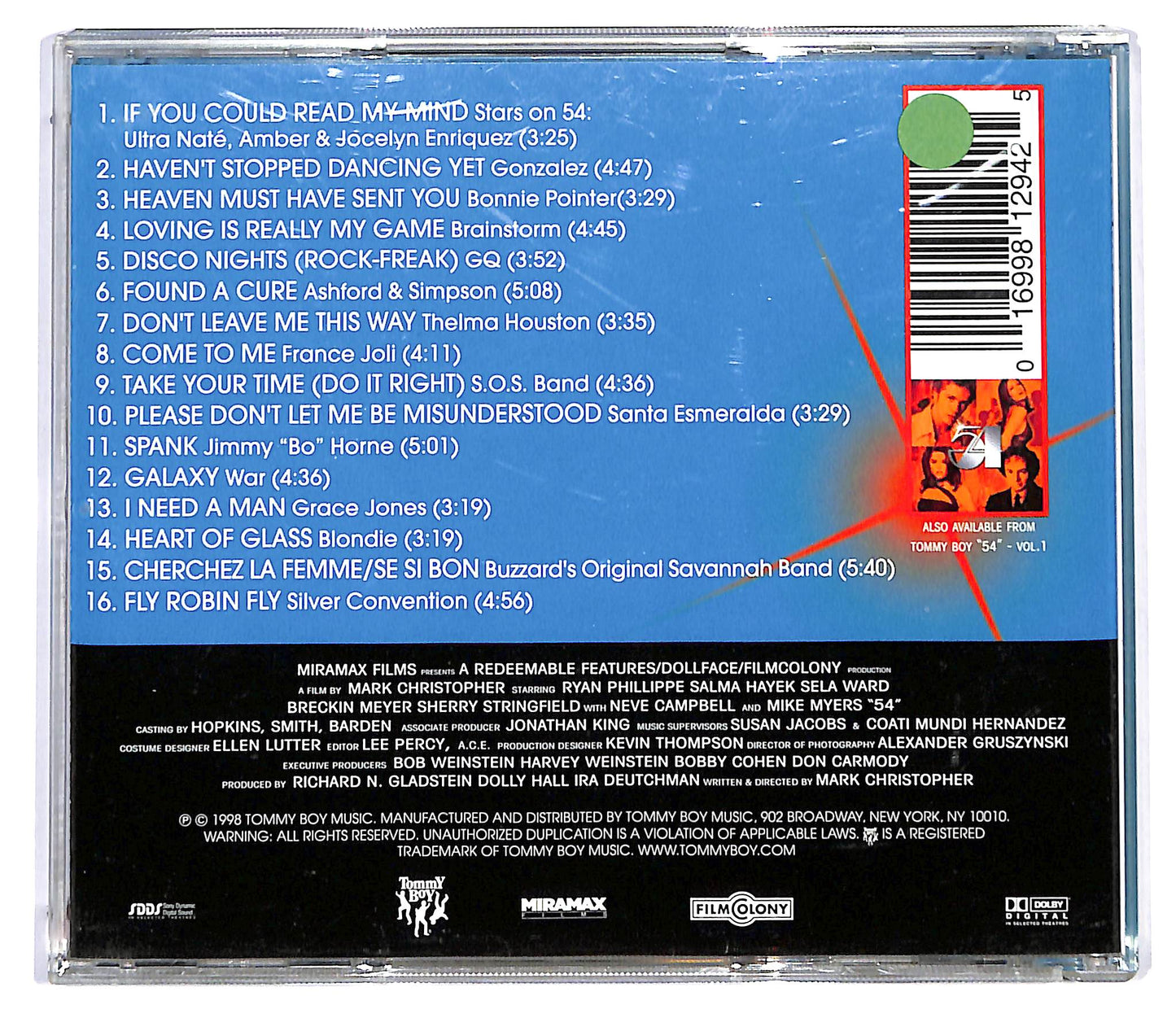 EBOND 54 (Music From The Miramax Motion Picture - Volume 2) CD CD127428