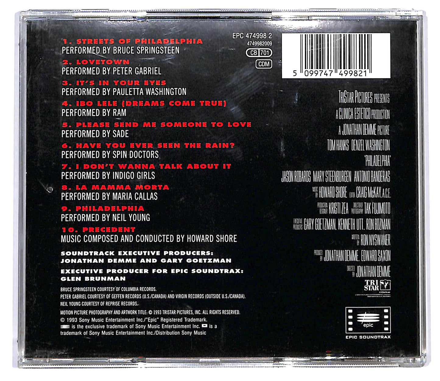EBOND Various - Philadelphia (Music From The Motion Picture) CD CD127466