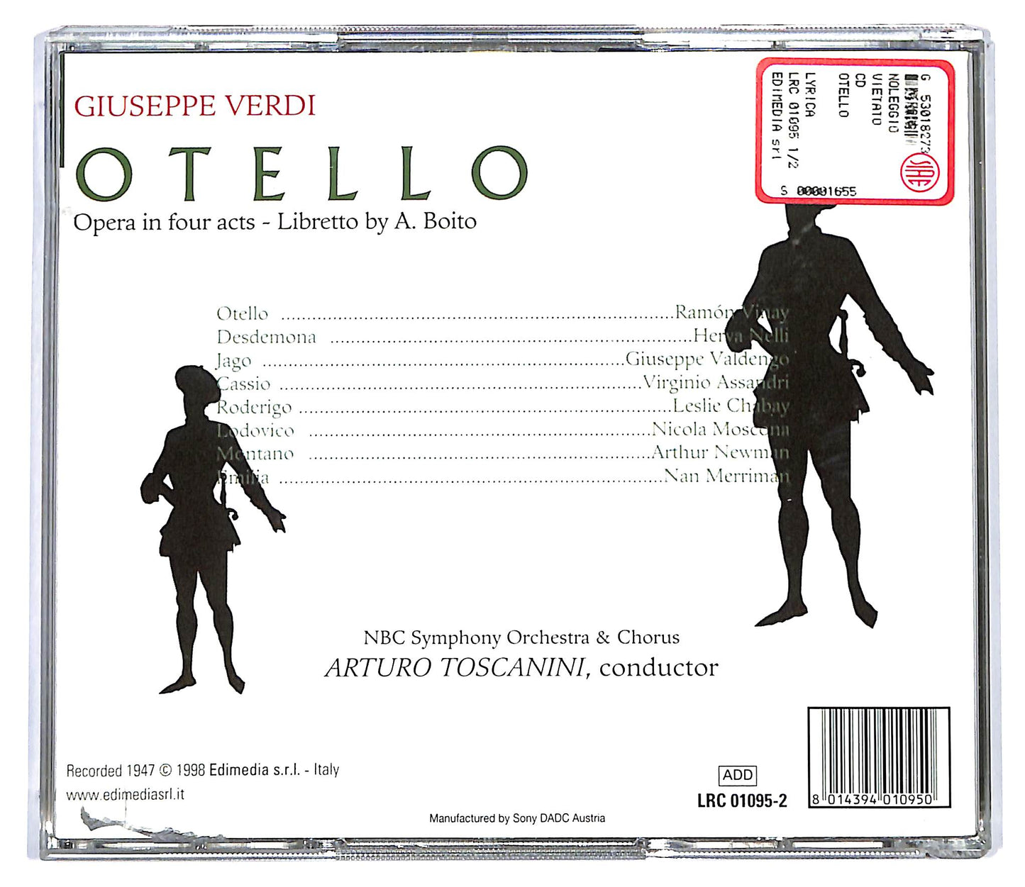 EBOND Giuseppe Verdi , Arturo Toscanini - Otello CD CD127547