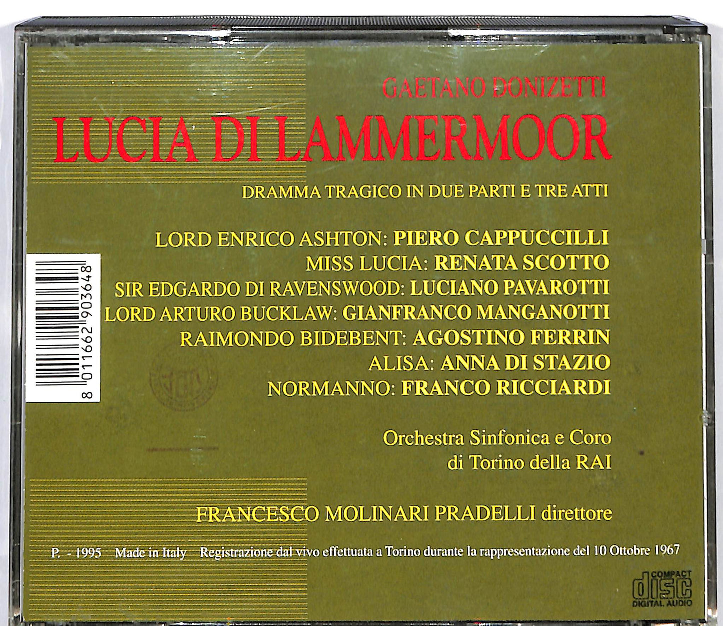 EBOND Lucia di Lammermoor - I capolavori di Donizetti Vol 2 CD CD127703