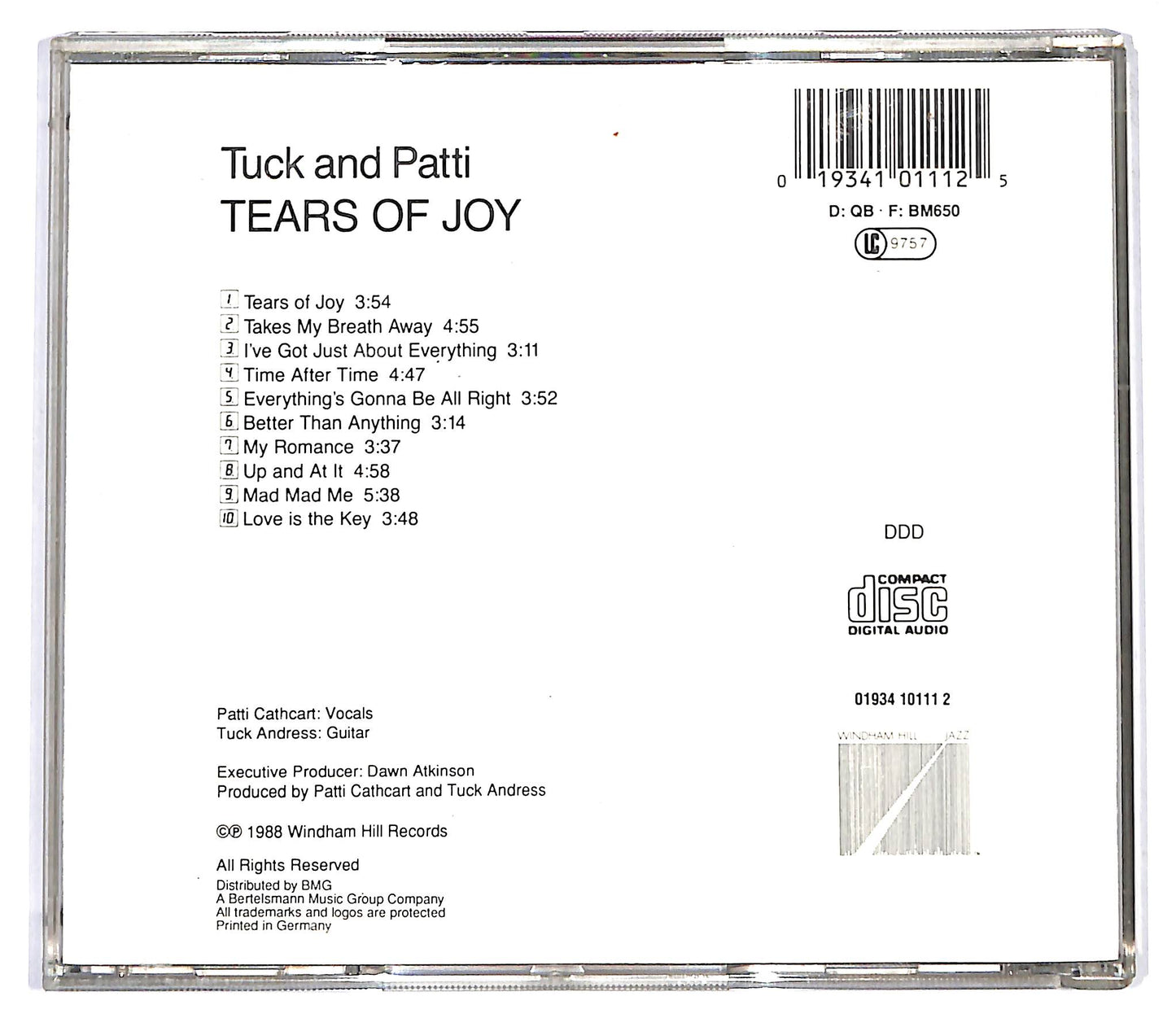 EBOND Tuck & Patti - Tears Of Joy CD CD127721