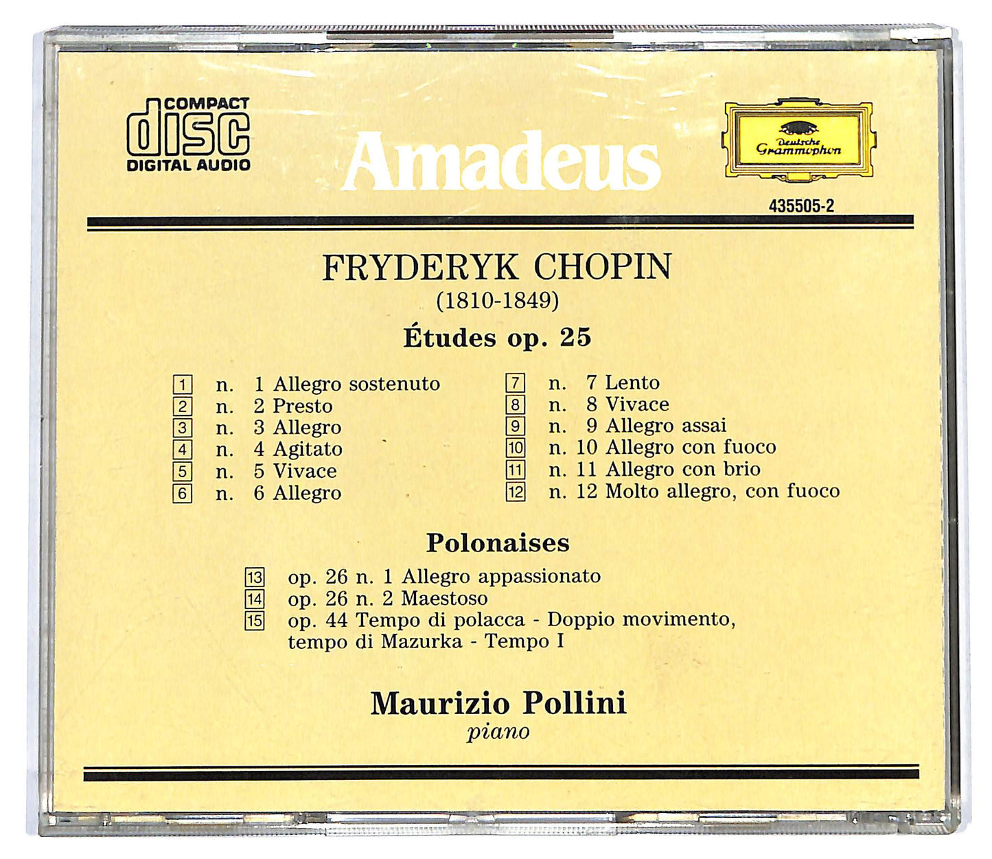 EBOND Fryderyk Chopin Maurizio Pollini - Polonaises Op. 26 E Op. 44 CD CD127741
