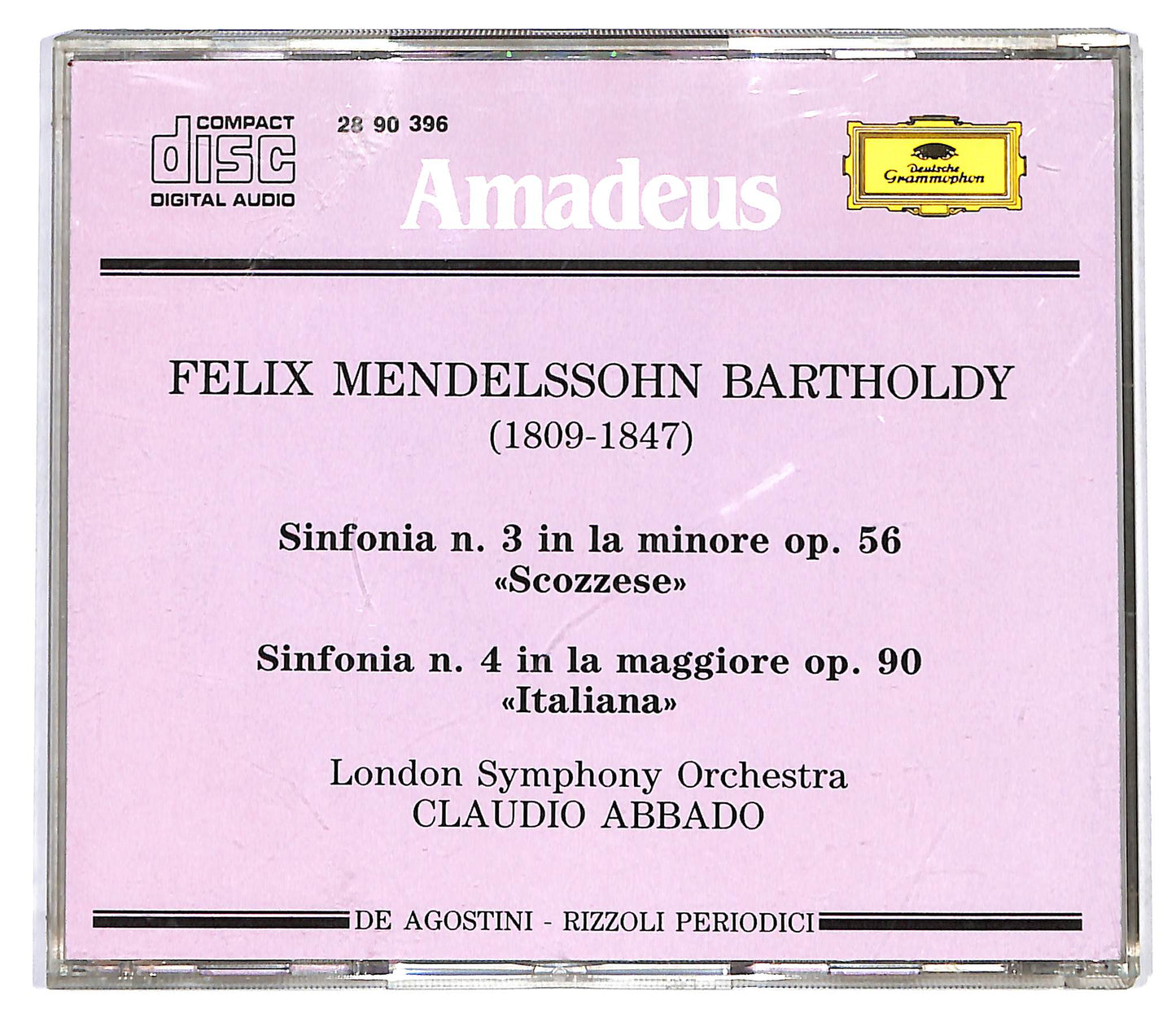 EBOND F. Mendelssohn-Bartholdy Abbado - Sinfonia N. 3 N. 4 CD CD127759