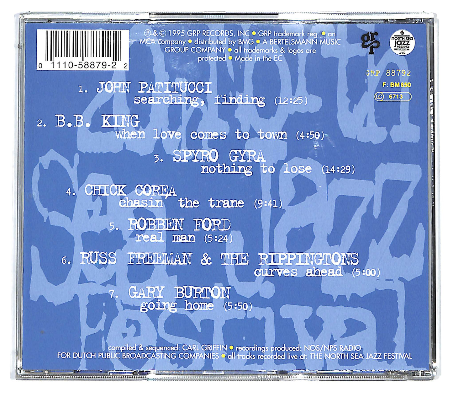 EBOND Various - GRP Live At The North Sea Jazz Festival CD CD127838