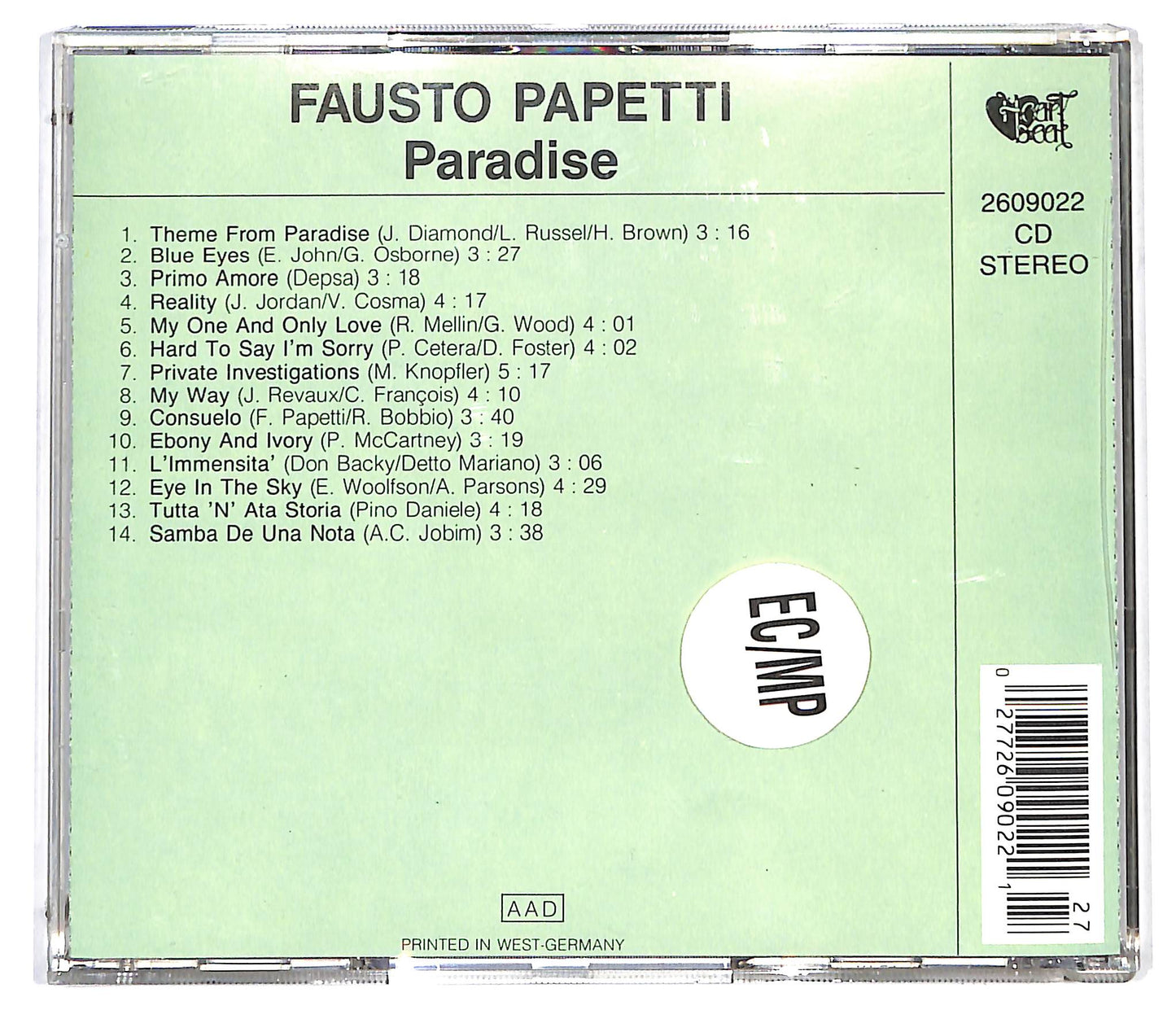 EBOND Fausto Papetti - Paradise CD CD127857