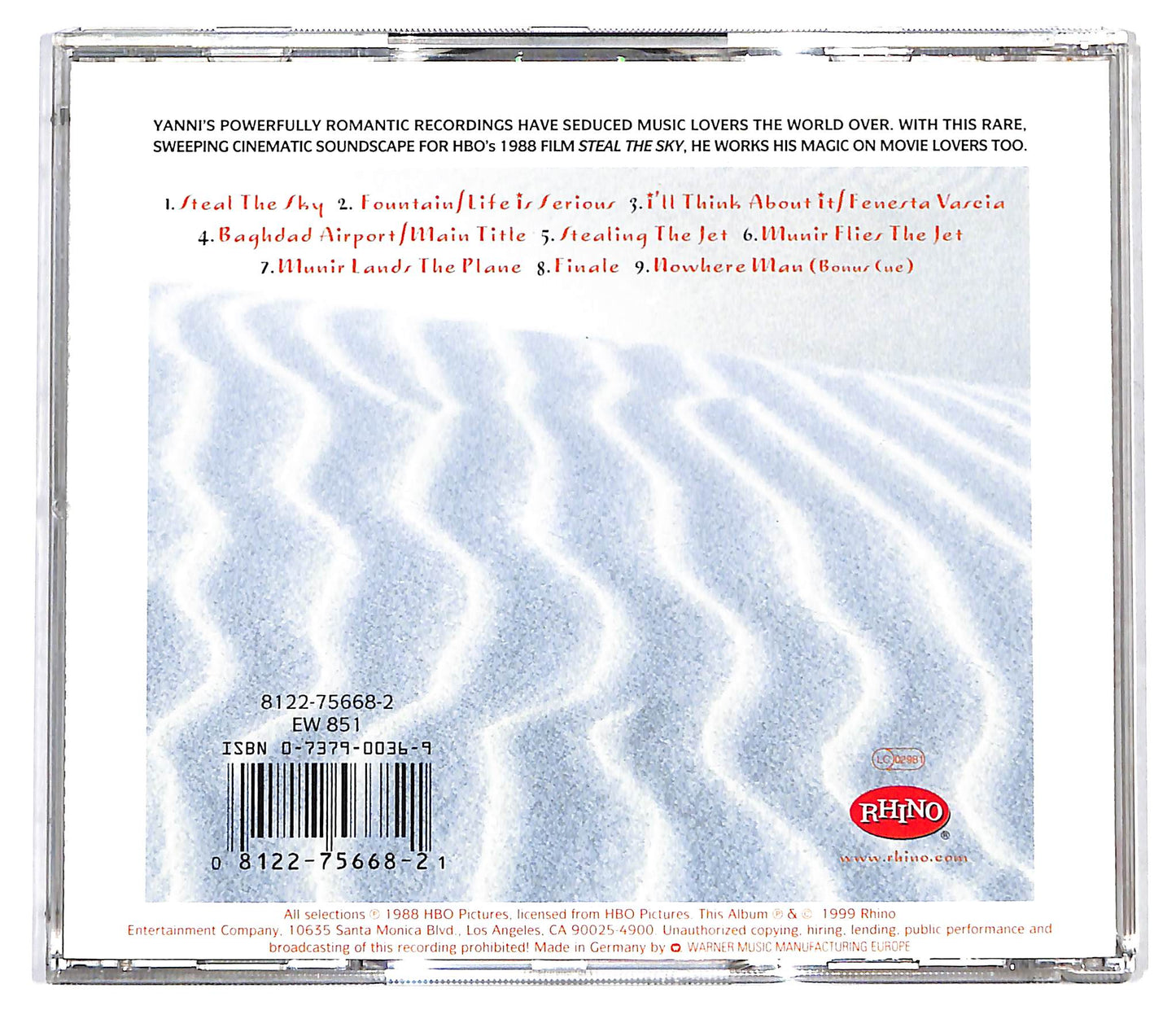 EBOND Yanni - Steal The Sky CD CD127959