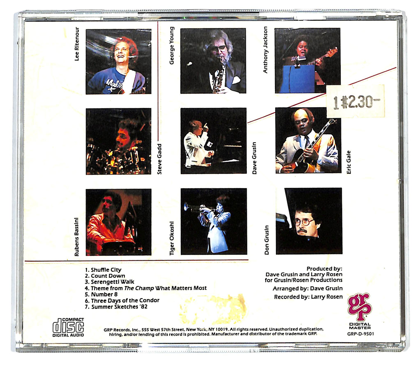EBOND Dave Grusin And The NY-LA Dream Band CD CD128024