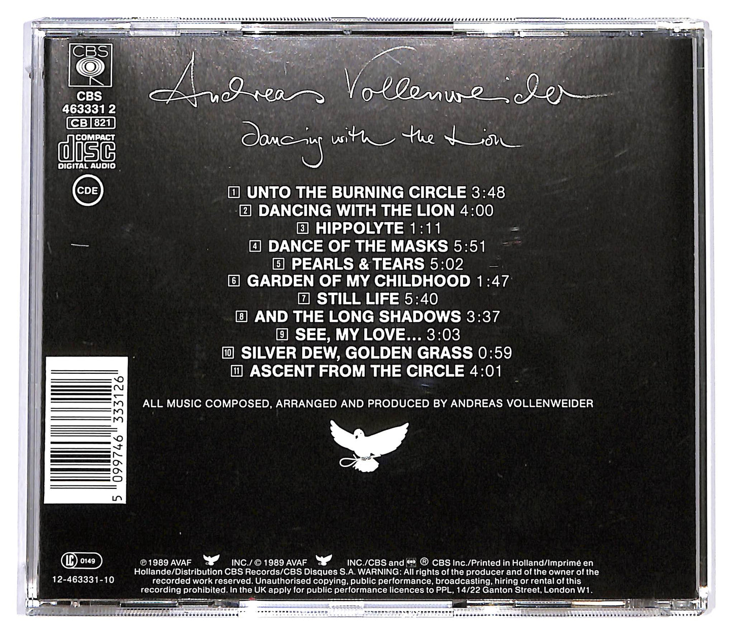 EBOND Andreas Vollenweider - Dancing With The Lion CD CD128119