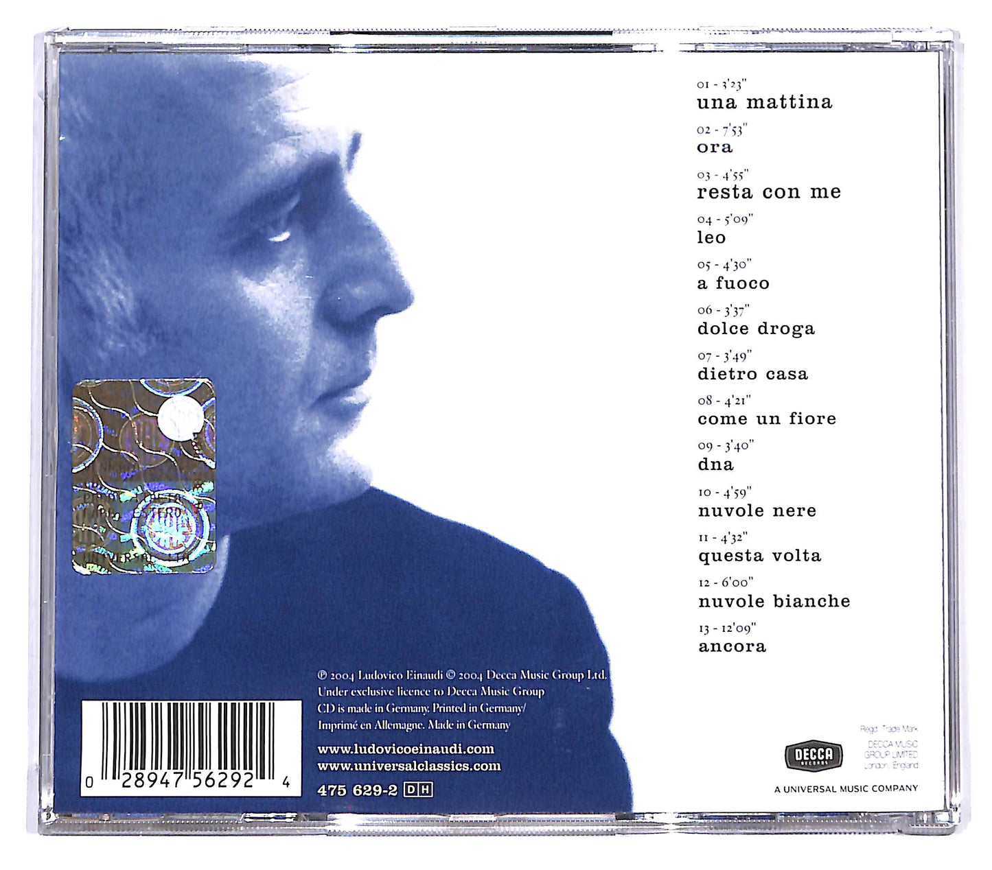 EBOND Ludovico Einaudi - Una Mattina CD CD128124