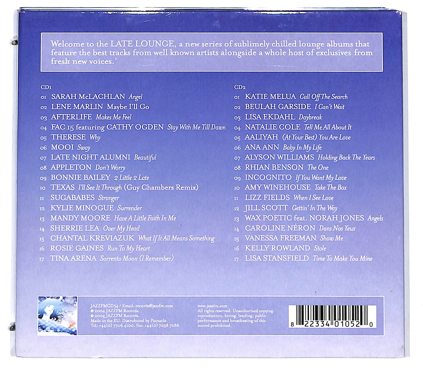 EBOND Various - The Late Lounge Presents Angels DIGIPACK CD CD128152
