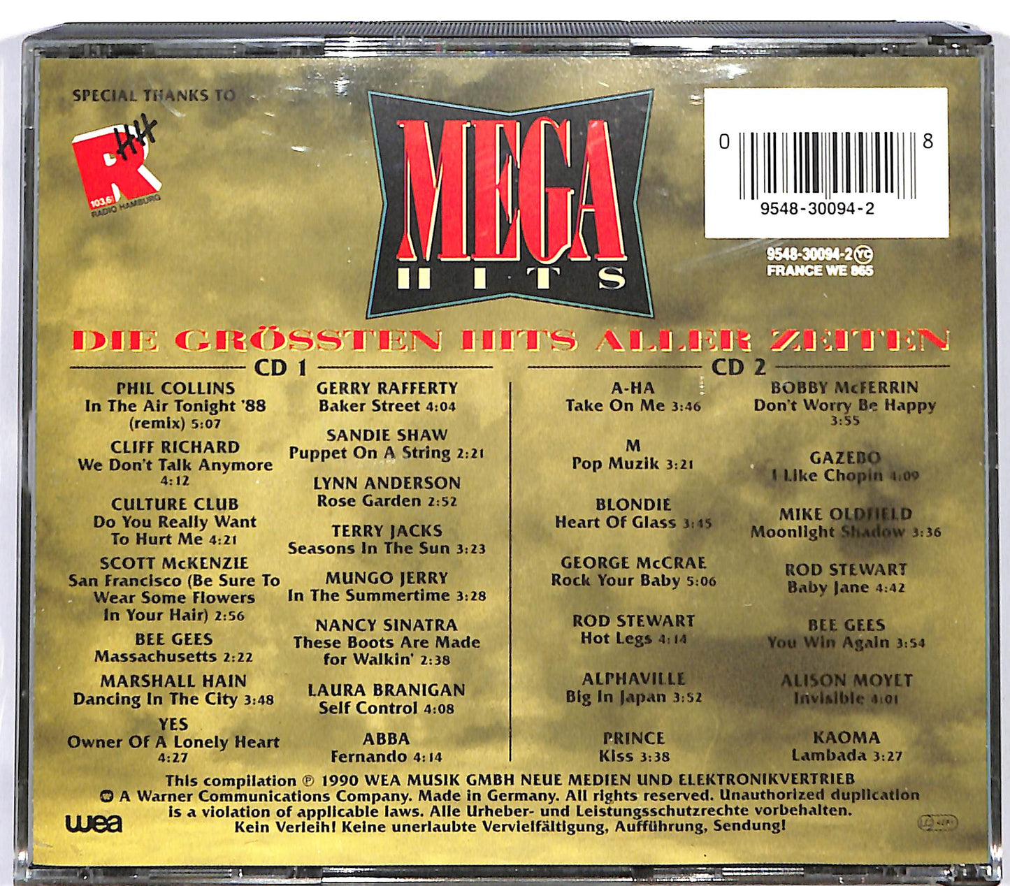 EBOND Various - Mega Hits - Die Grossten Hits Aller Zeiten CD CD128213