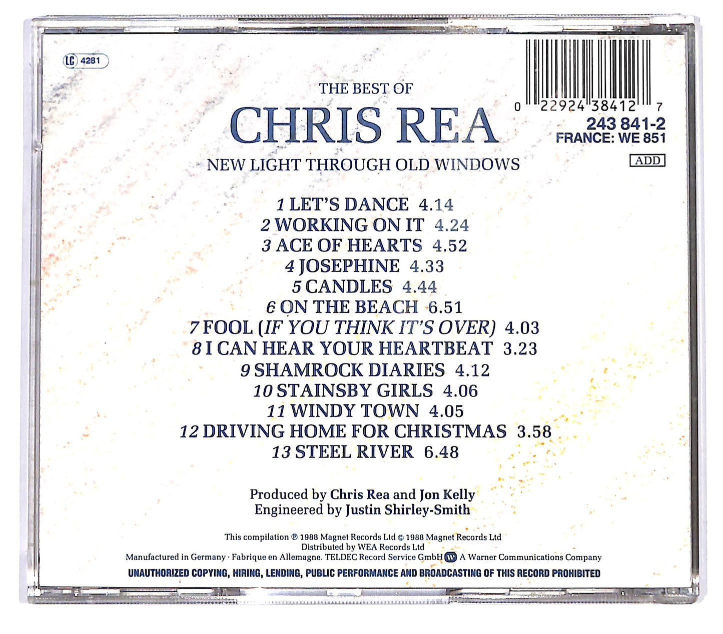 EBOND Chris Rea - New Light Through Old Windows CD CD128244