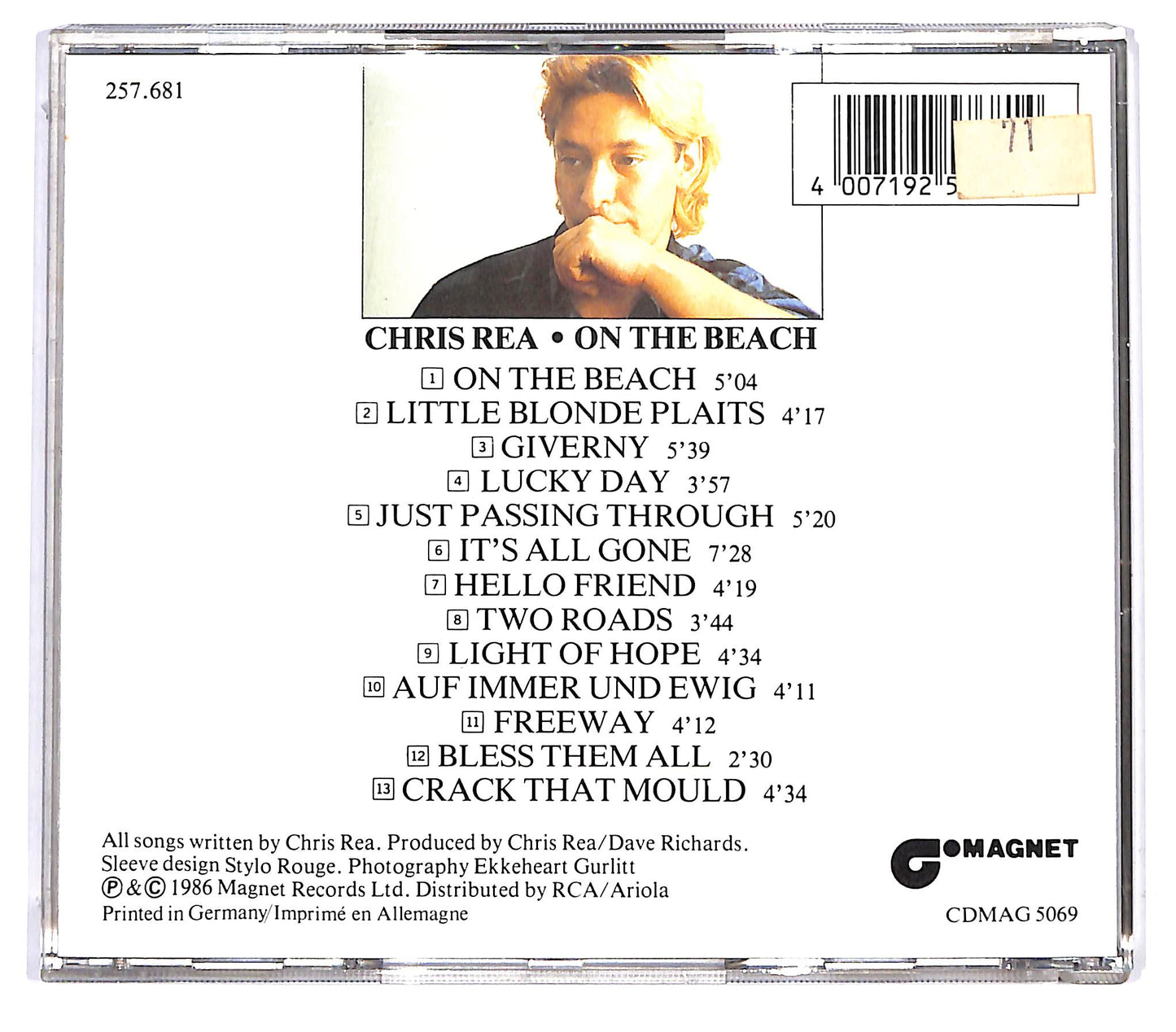 EBOND Chris Rea - On The Beach CD CD128245