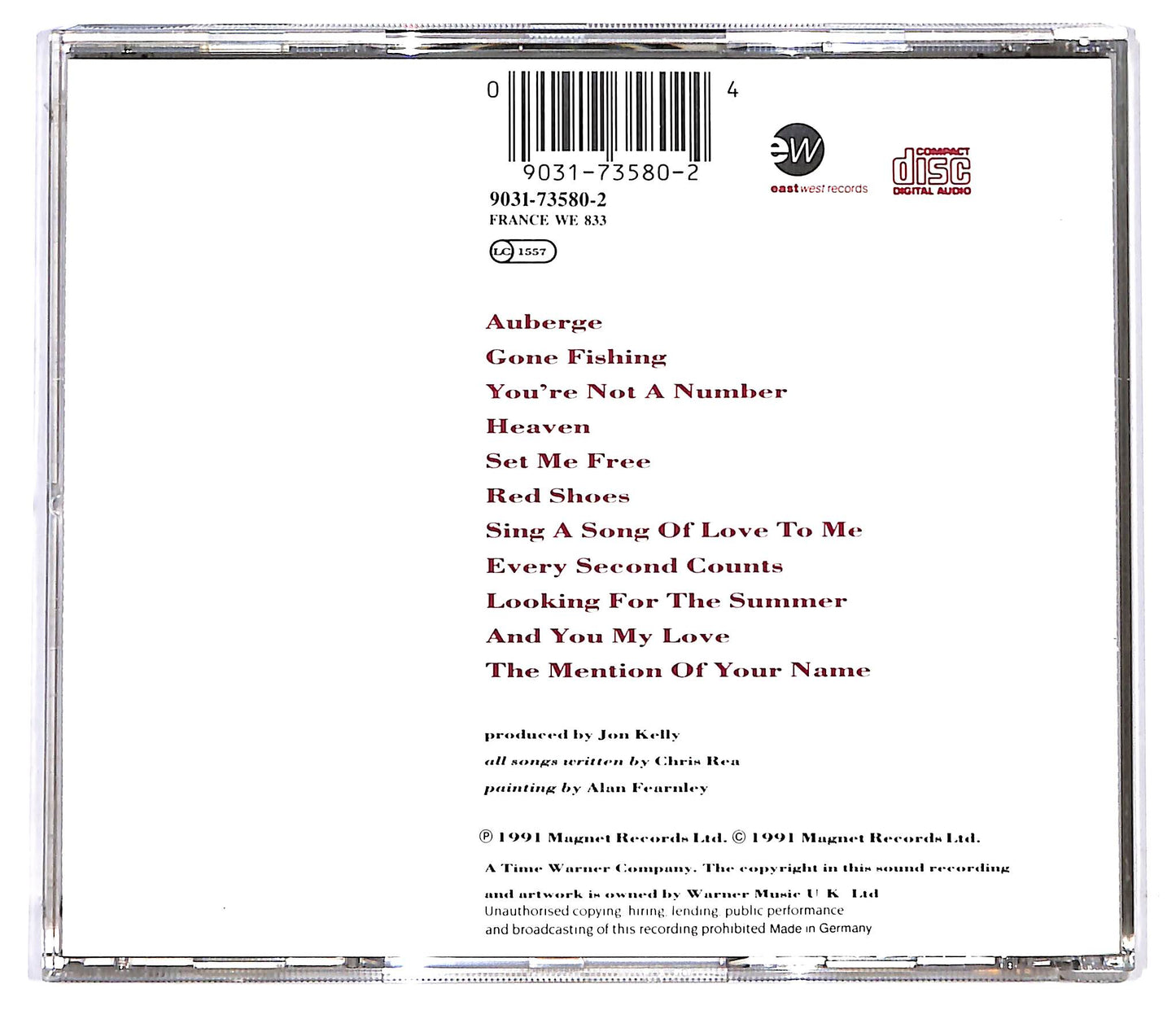 EBOND Chris Rea - Auberge CD CD128246