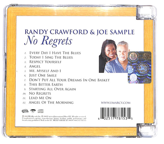 EBOND Randy Crawford & Joe Sample - No Regrets SJB CD CD128338
