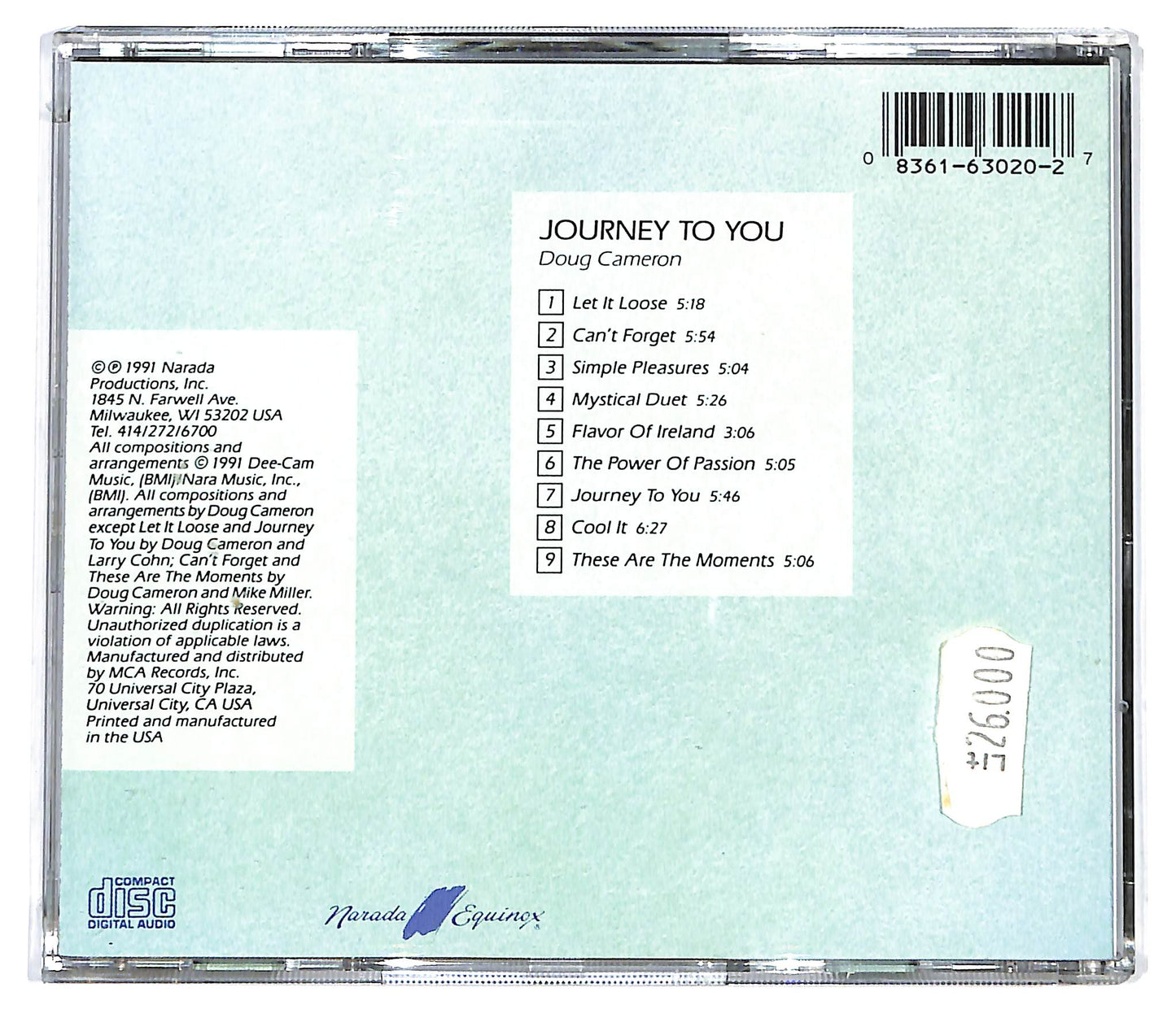 EBOND Doug Cameron – Journey To You CD CD128341