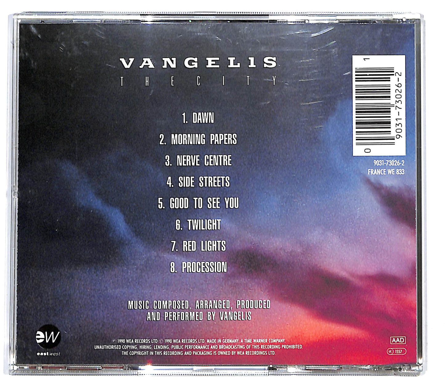 EBOND Vangelis - The City CD CD128362