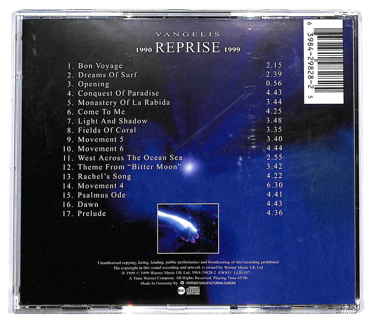 EBOND Vangelis - Reprise 1990-1999 CD CD128416