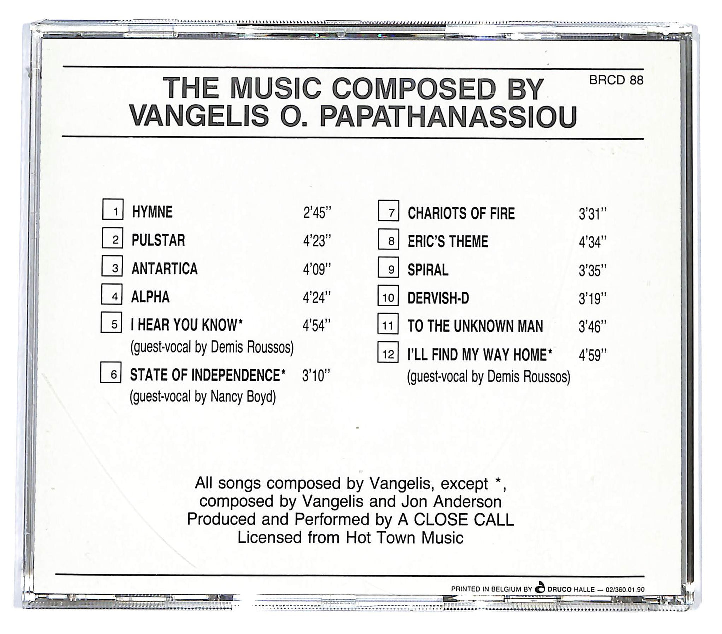 EBOND The Music Composed By Vangelis O. Papathanassiou CD CD128418