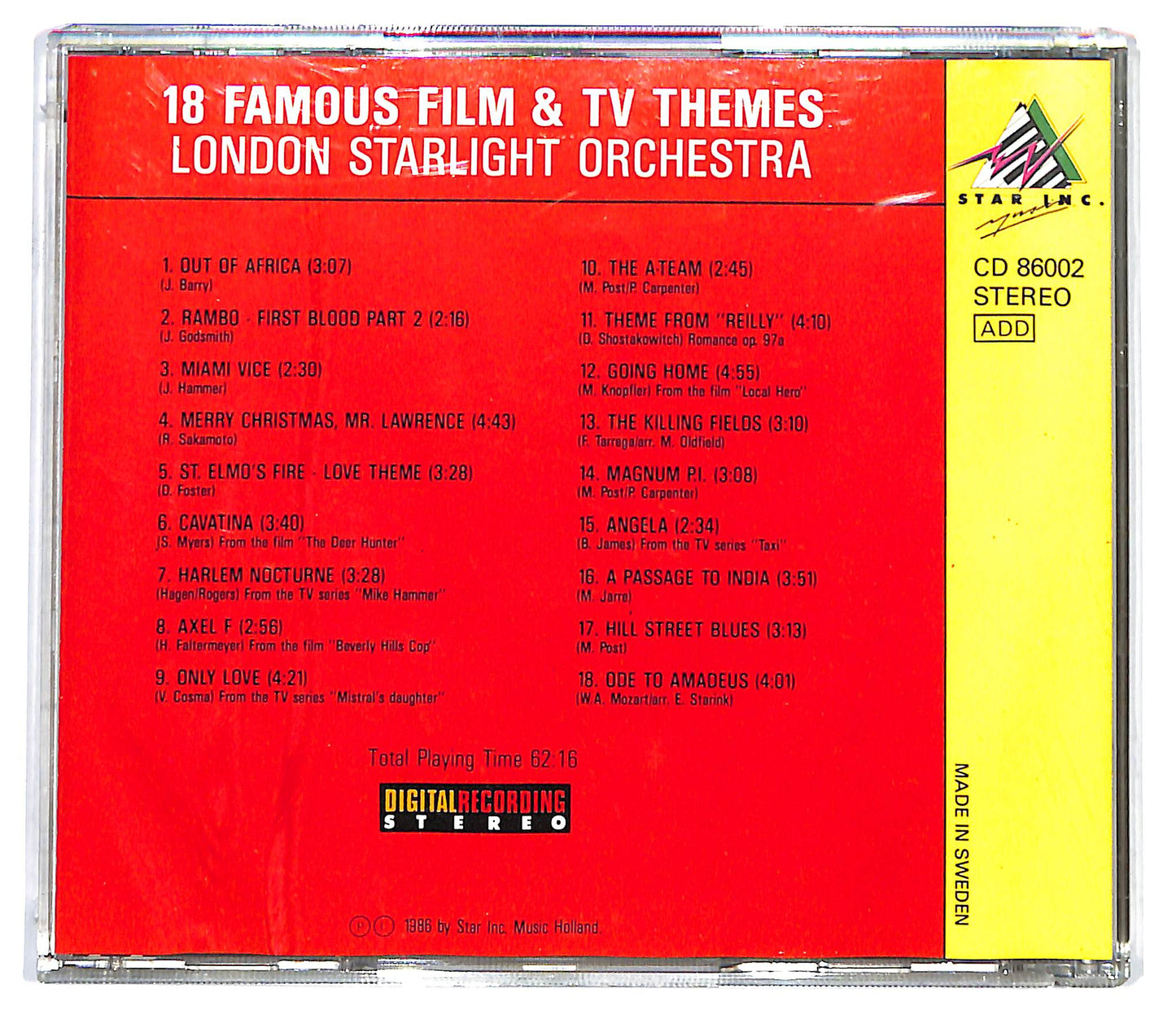 EBOND London Starlight Orchestra - 18 Famous Film & TV Themes CD CD128433