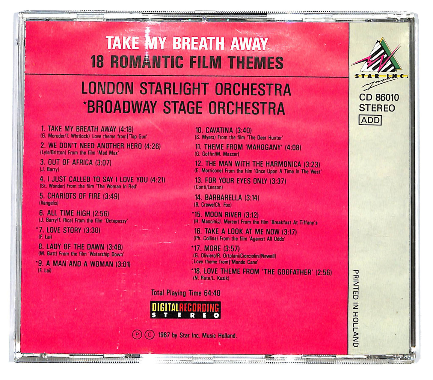 EBOND Take My Breath Away (18 Romantic Film Themes) CD CD128434