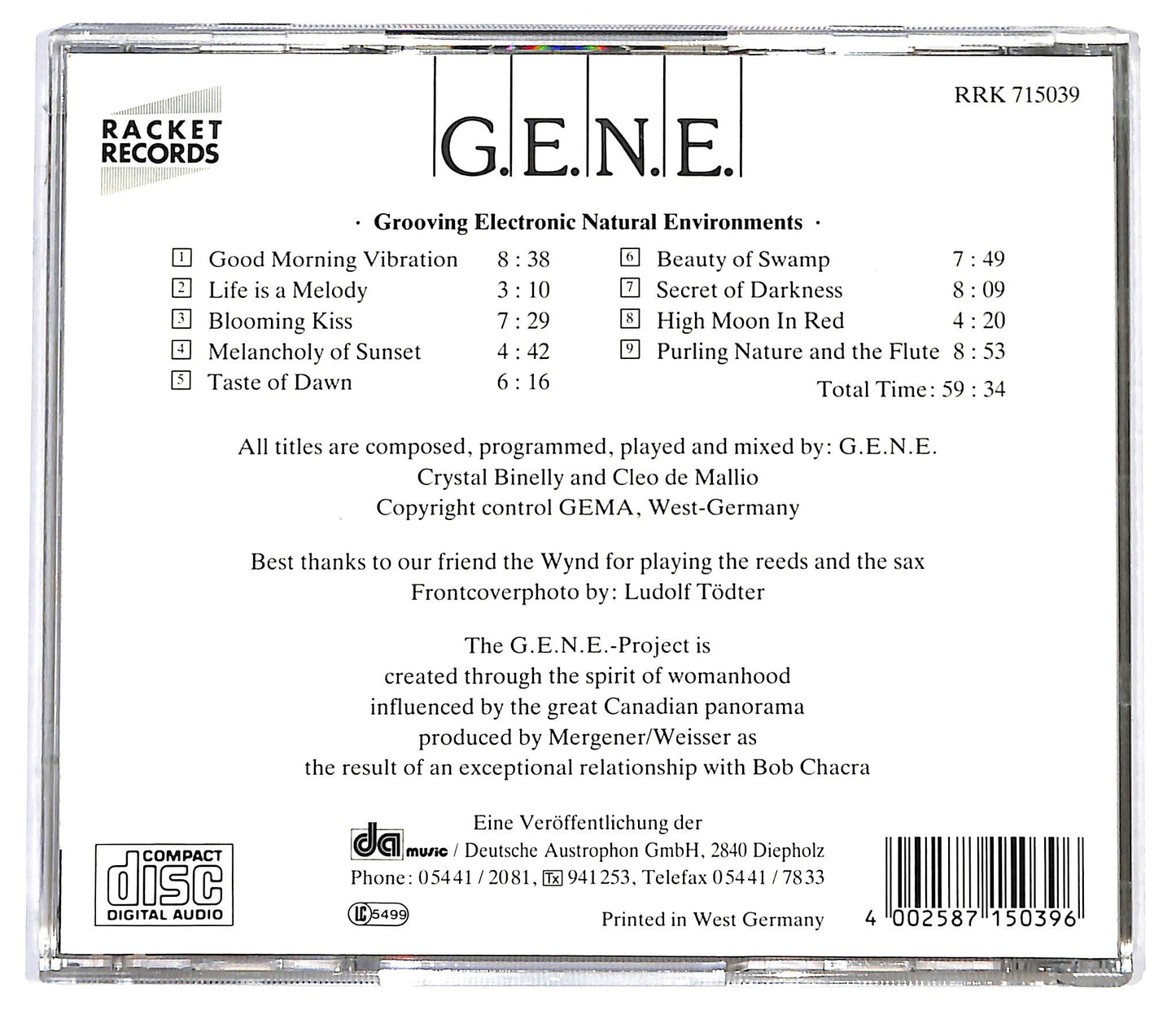 EBOND G.E.N.E. - Life Is A Melody CD CD128507