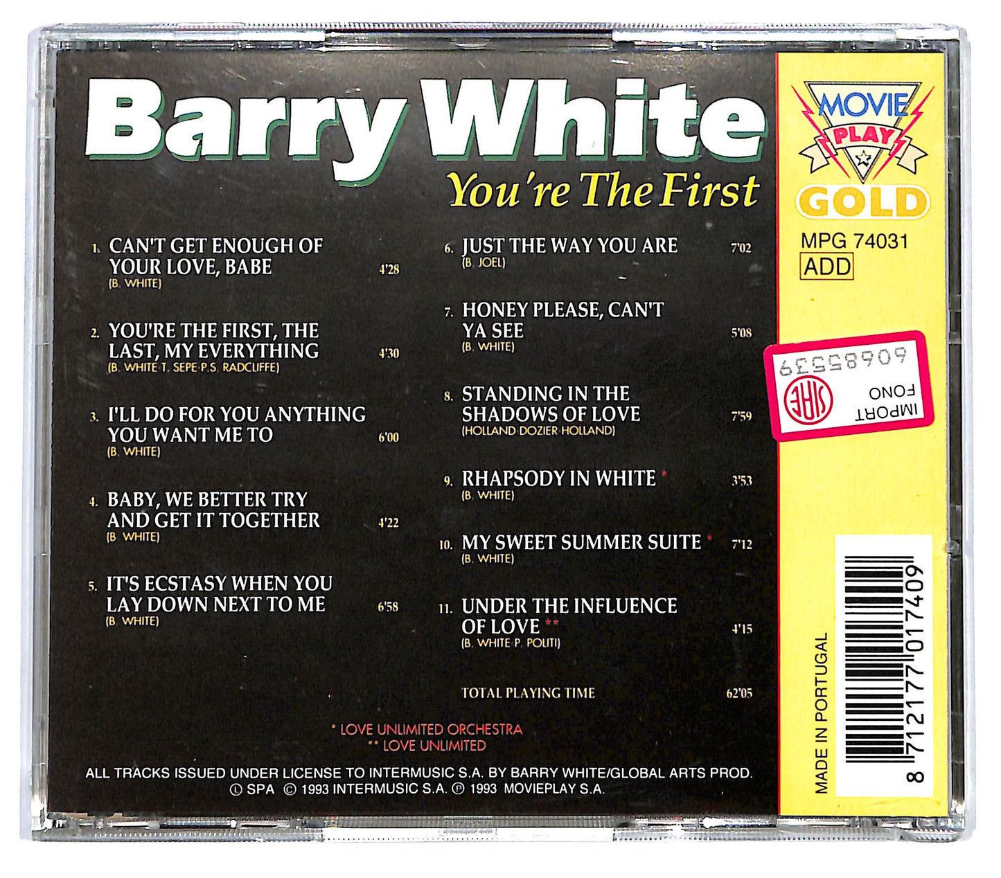 EBOND Barry White - You're The First CD CD128526