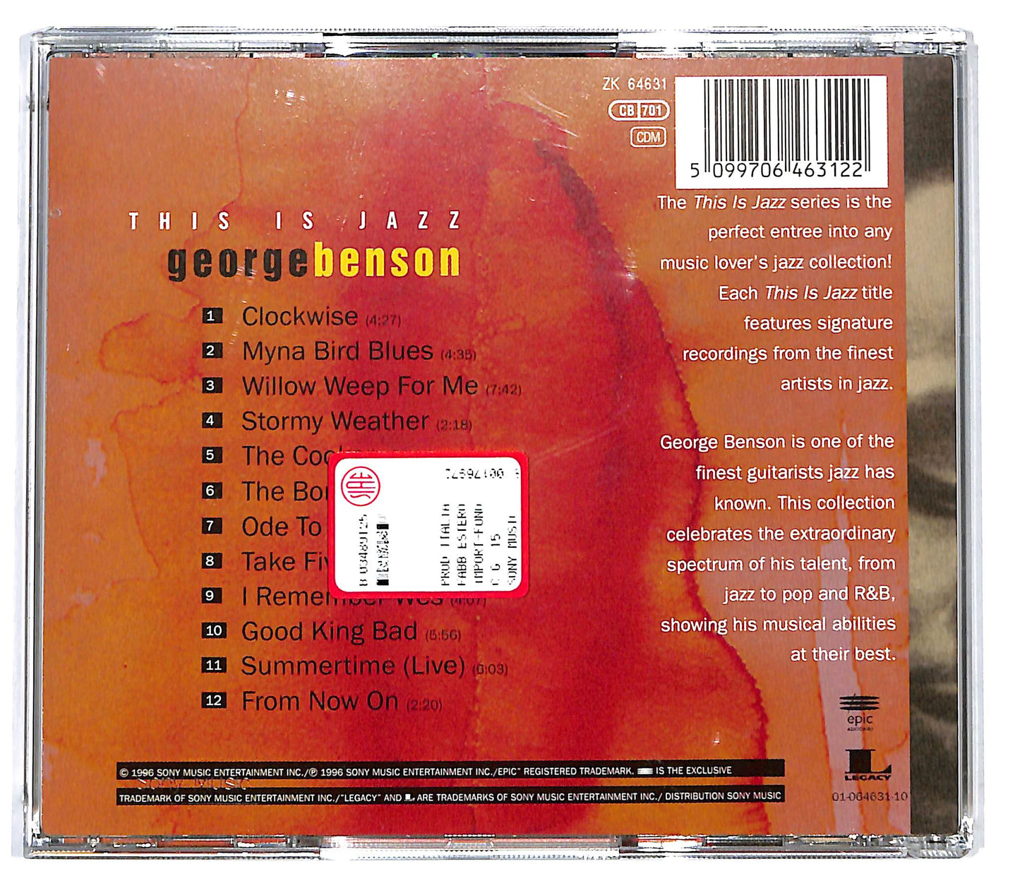 EBOND George Benson - This Is Jazz CD CD128550