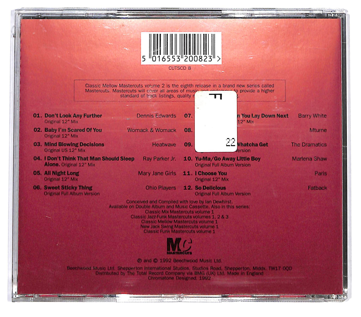 EBOND Various - Classic Mellow Mastercuts Volume 2 CD CD128649