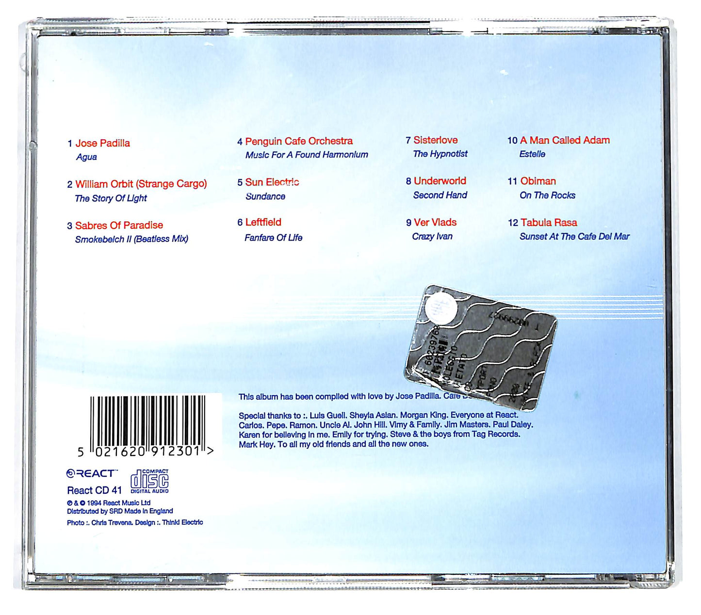 EBOND Various - Cafe Del Mar CD CD128664