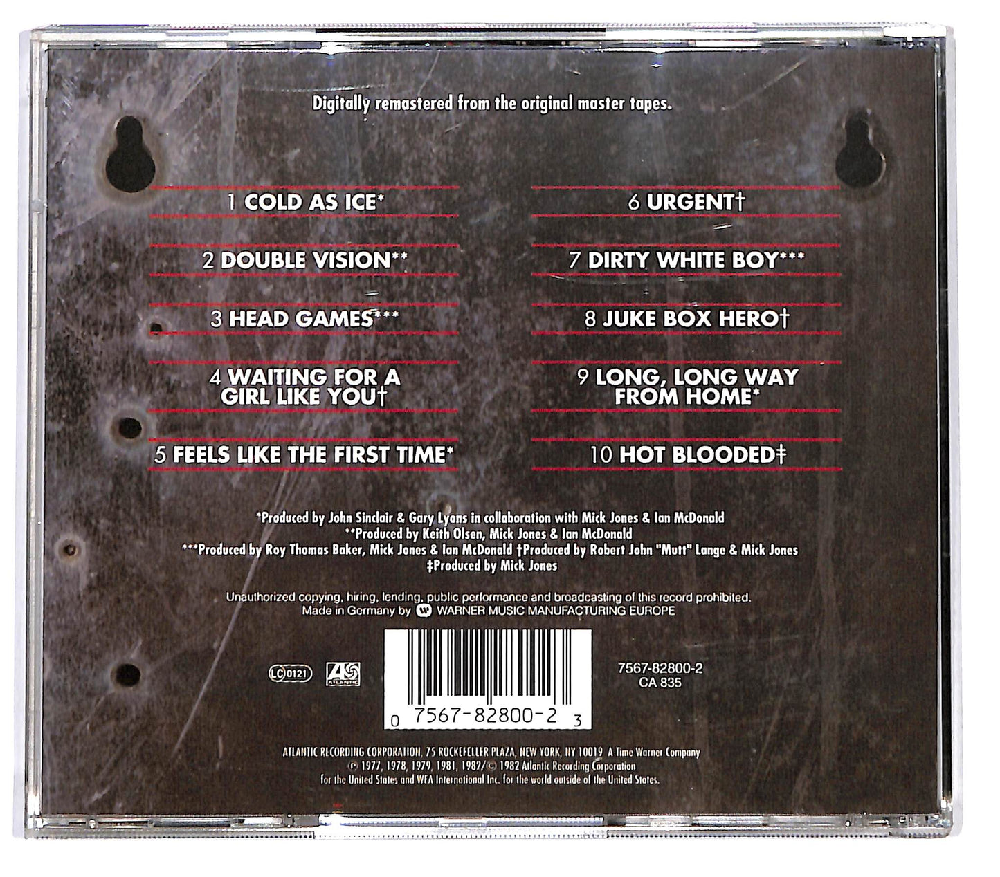 EBOND Foreigner - Records CD CD128704